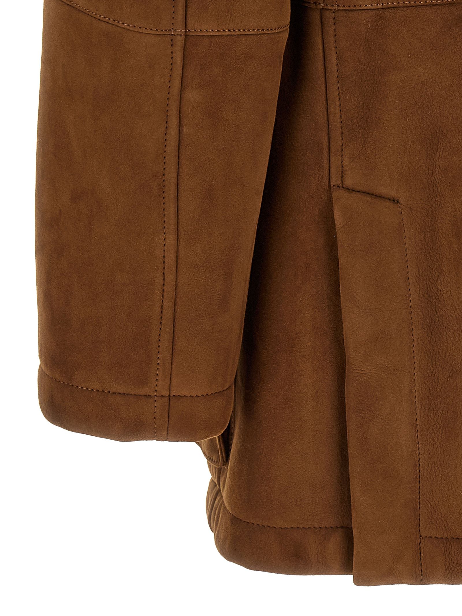 Lamb Leather Leather Men's Jacket - Brunello Cucinelli - Modalova
