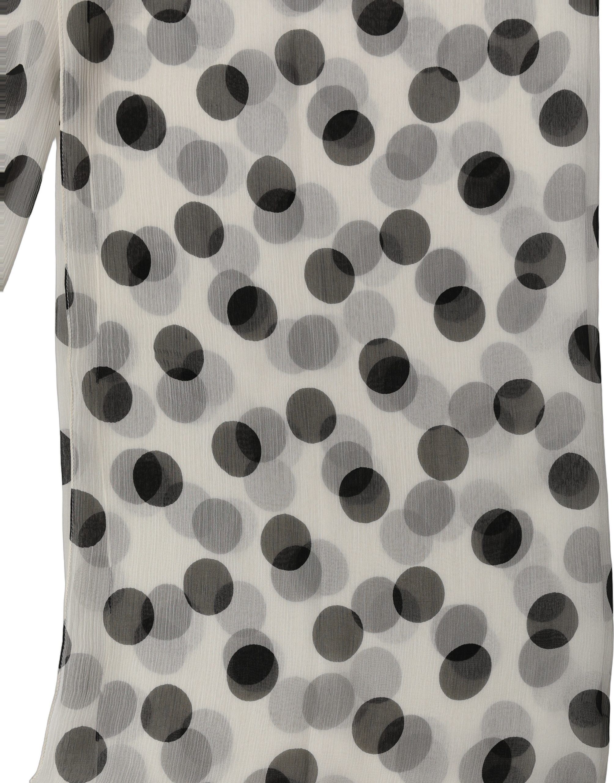 White Black Polka Dot Shawl Stole Women's Scarf - Dolce & Gabbana - Modalova