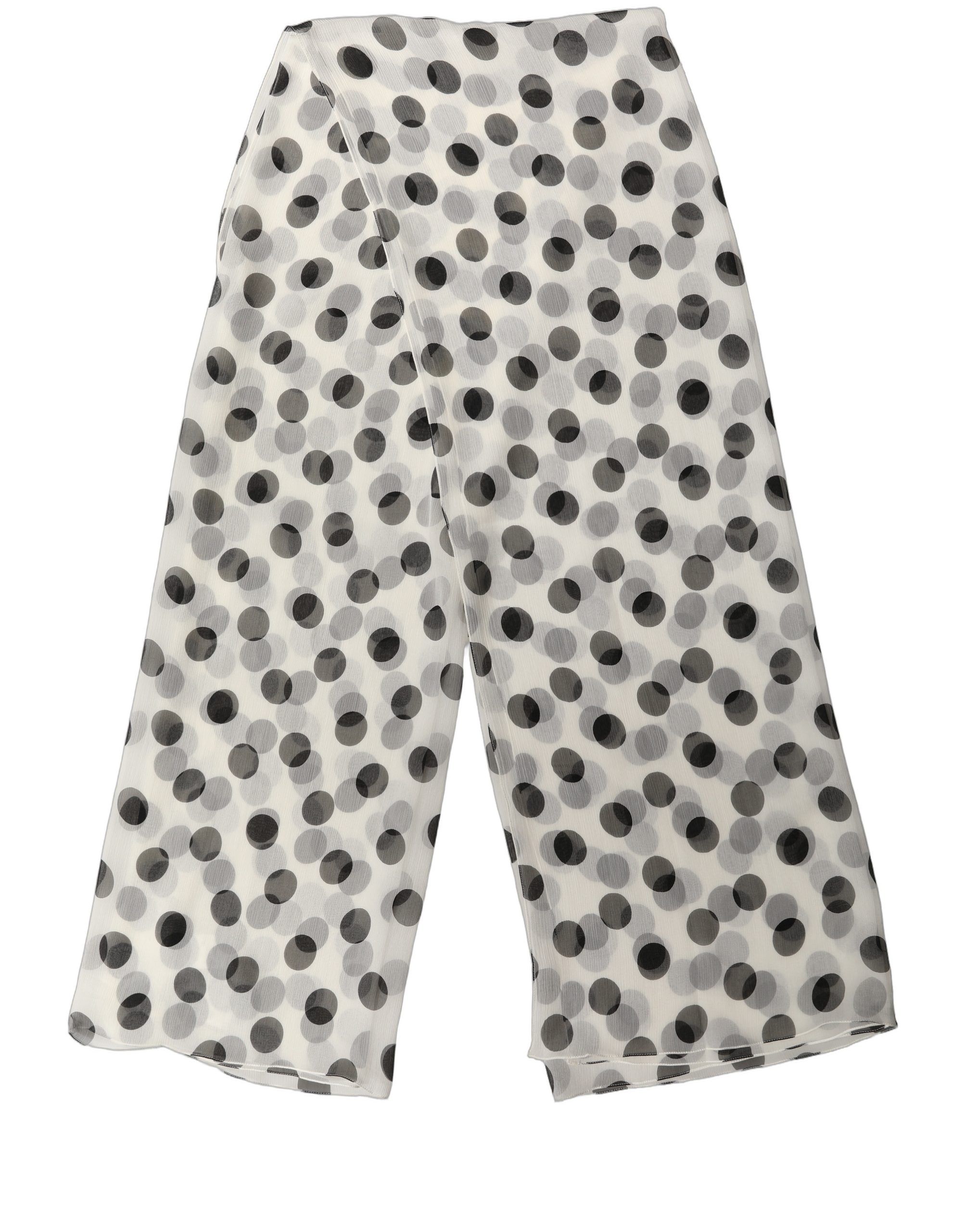 White Black Polka Dot Shawl Stole Women's Scarf - Dolce & Gabbana - Modalova