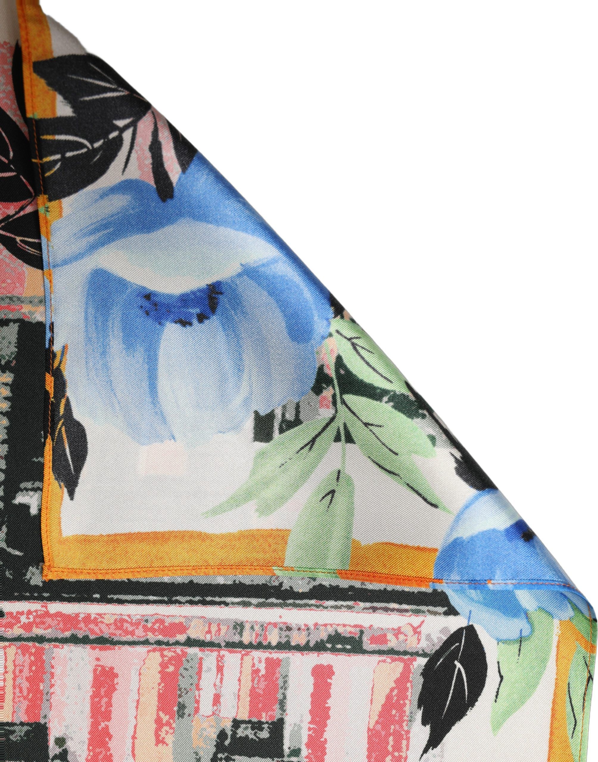 Printed Silk Square Foulard Women's Scarf - Dolce & Gabbana - Modalova