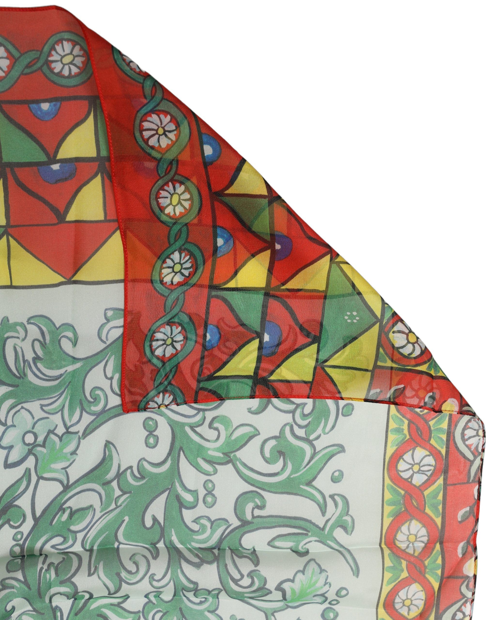 Silk Printed Foulard Women's Scarf - Dolce & Gabbana - Modalova