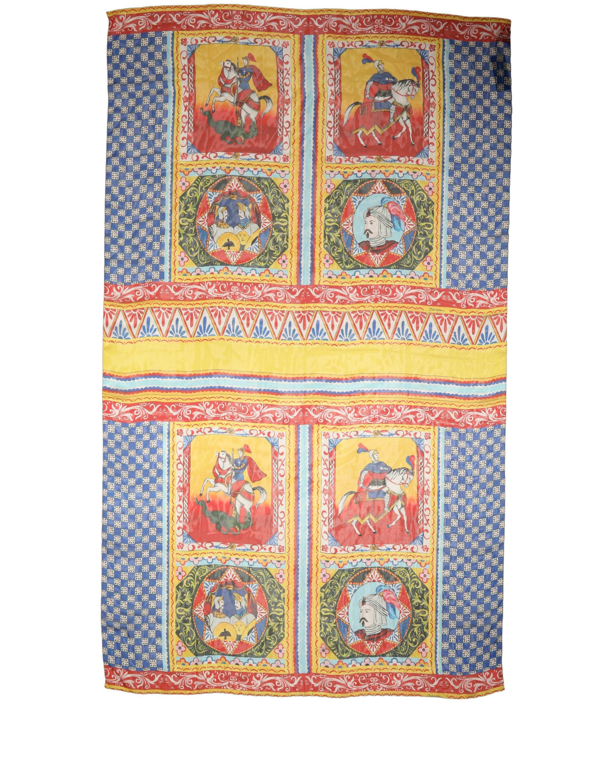 Silk Carretto Shawl Stole Women's Scarf - Dolce & Gabbana - Modalova