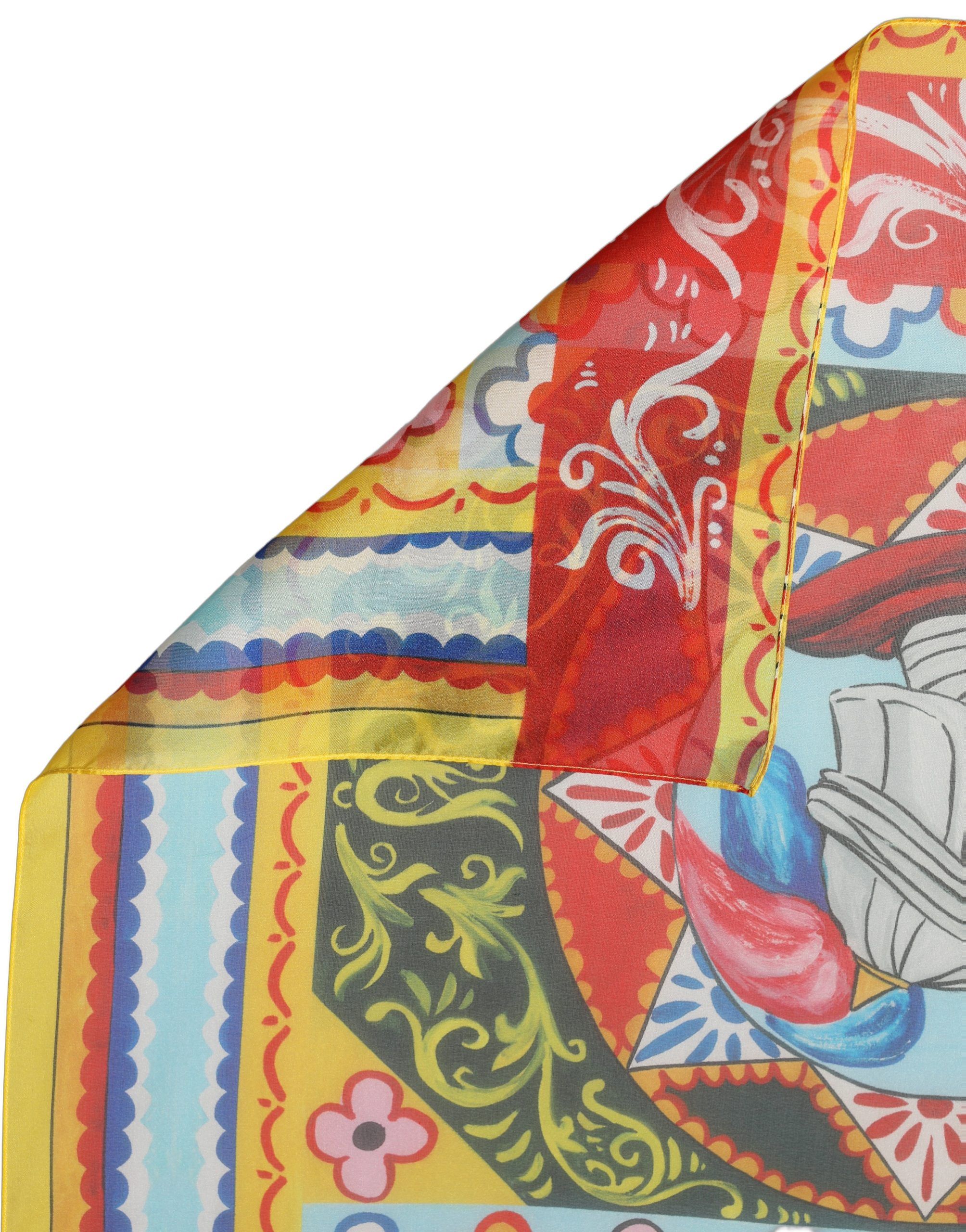 Silk Printed Square Foulard Women's Scarf - Dolce & Gabbana - Modalova