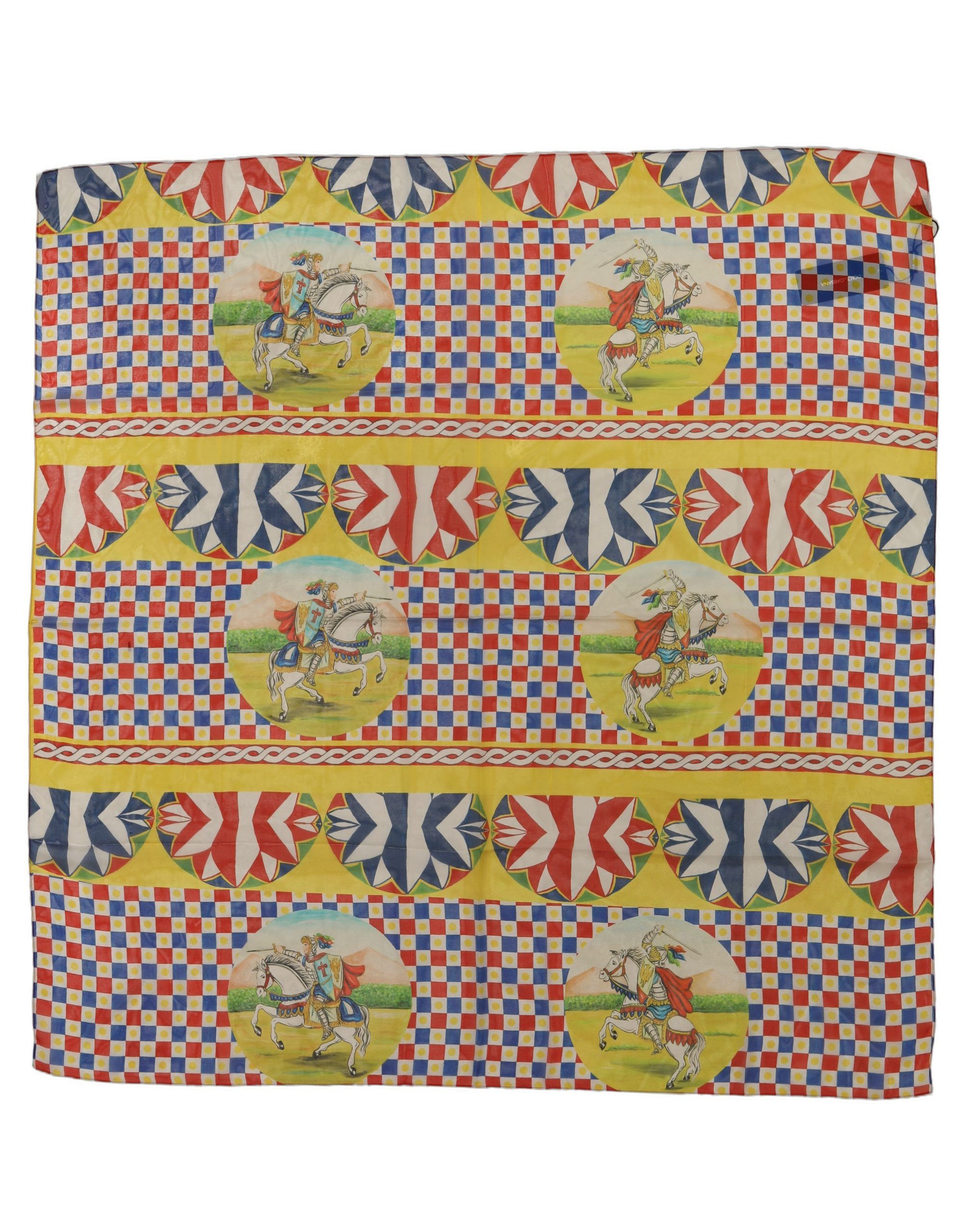 Silk Carretto Foulard Women's Scarf - Dolce & Gabbana - Modalova