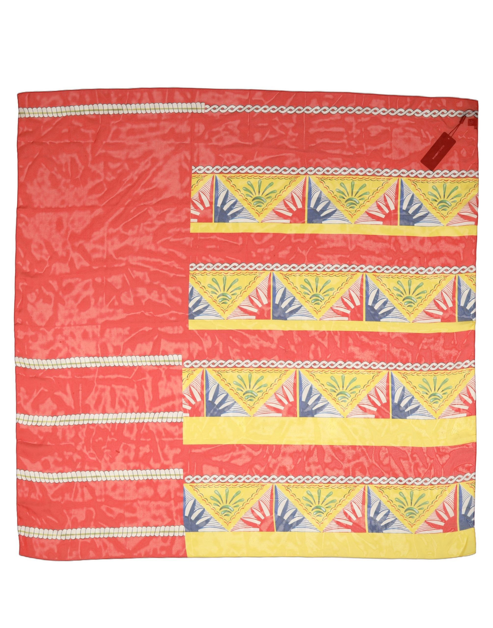 Silk Printed Square Foulard Women's Scarf - Dolce & Gabbana - Modalova