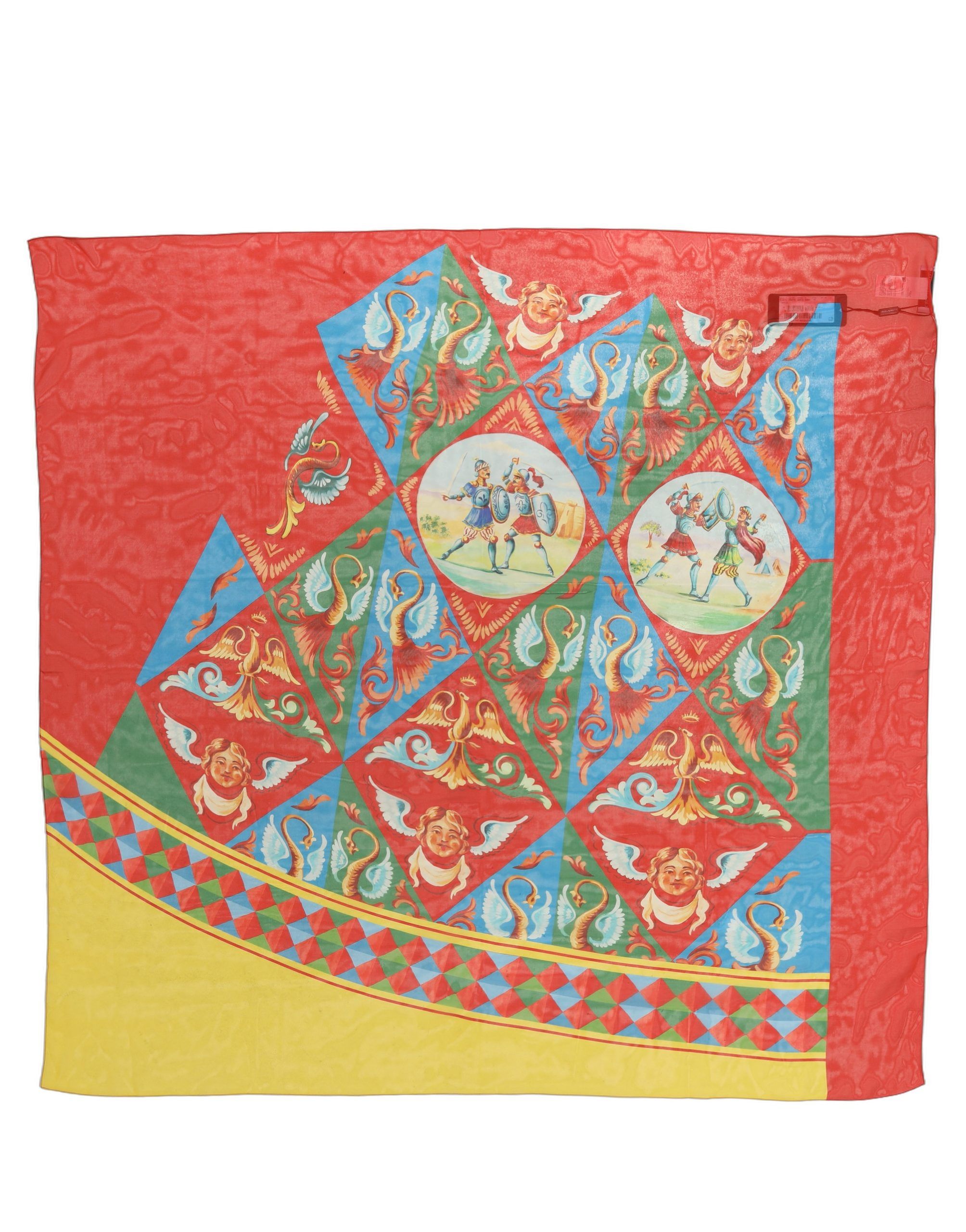 Silk Printed Square Foulard Women's Scarf - Dolce & Gabbana - Modalova