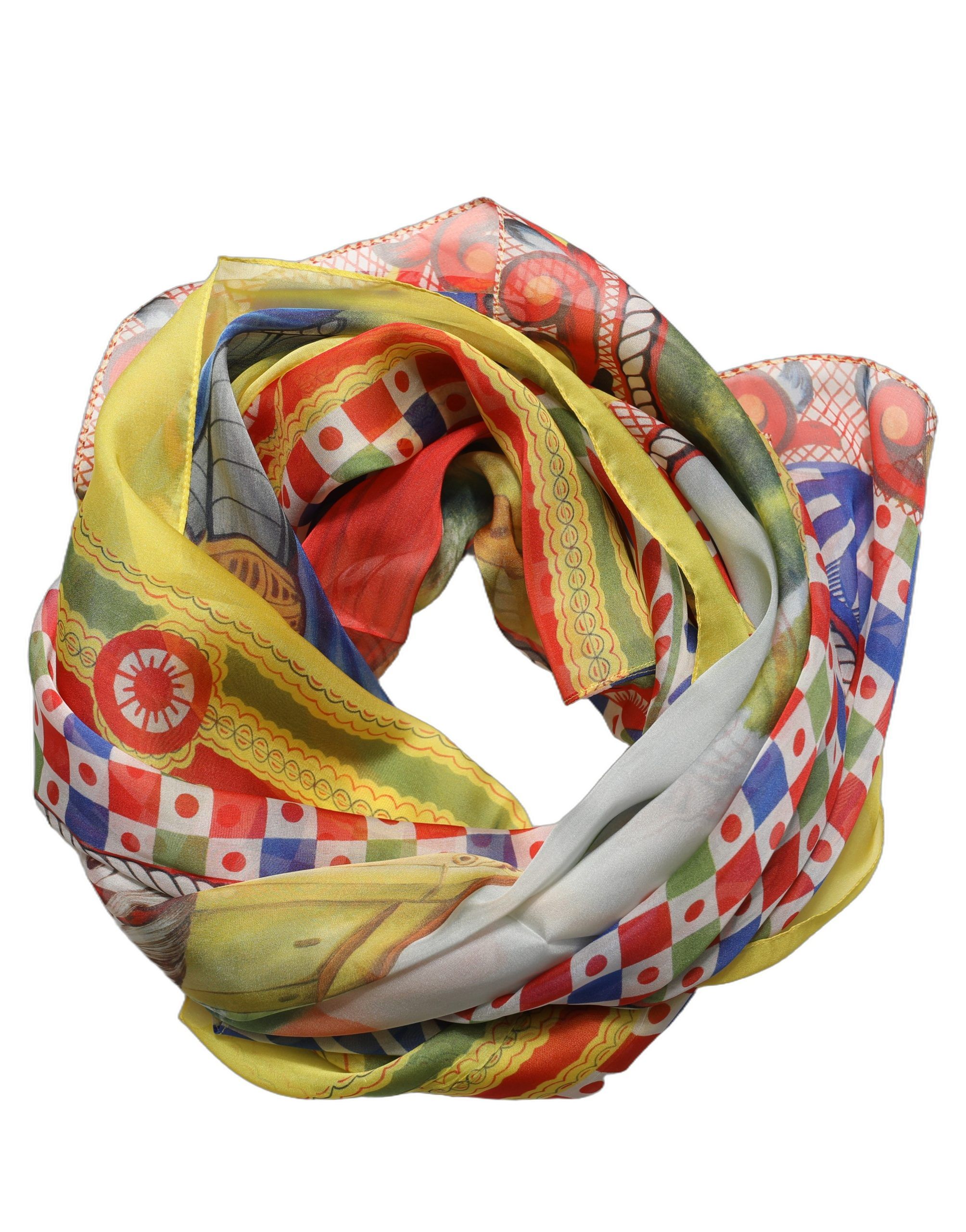 Silk Carretto Foulard Women's Scarf - Dolce & Gabbana - Modalova