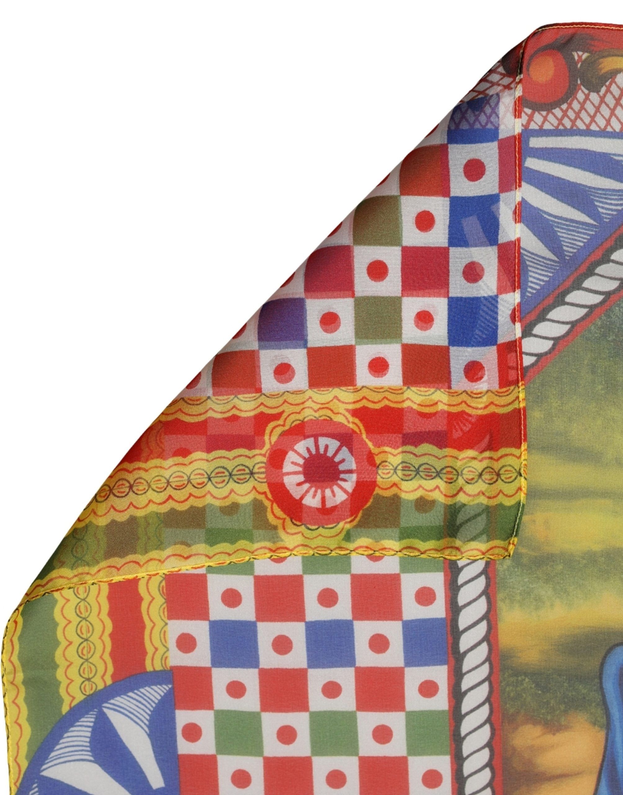 Silk Printed Square Foulard Women's Scarf - Dolce & Gabbana - Modalova