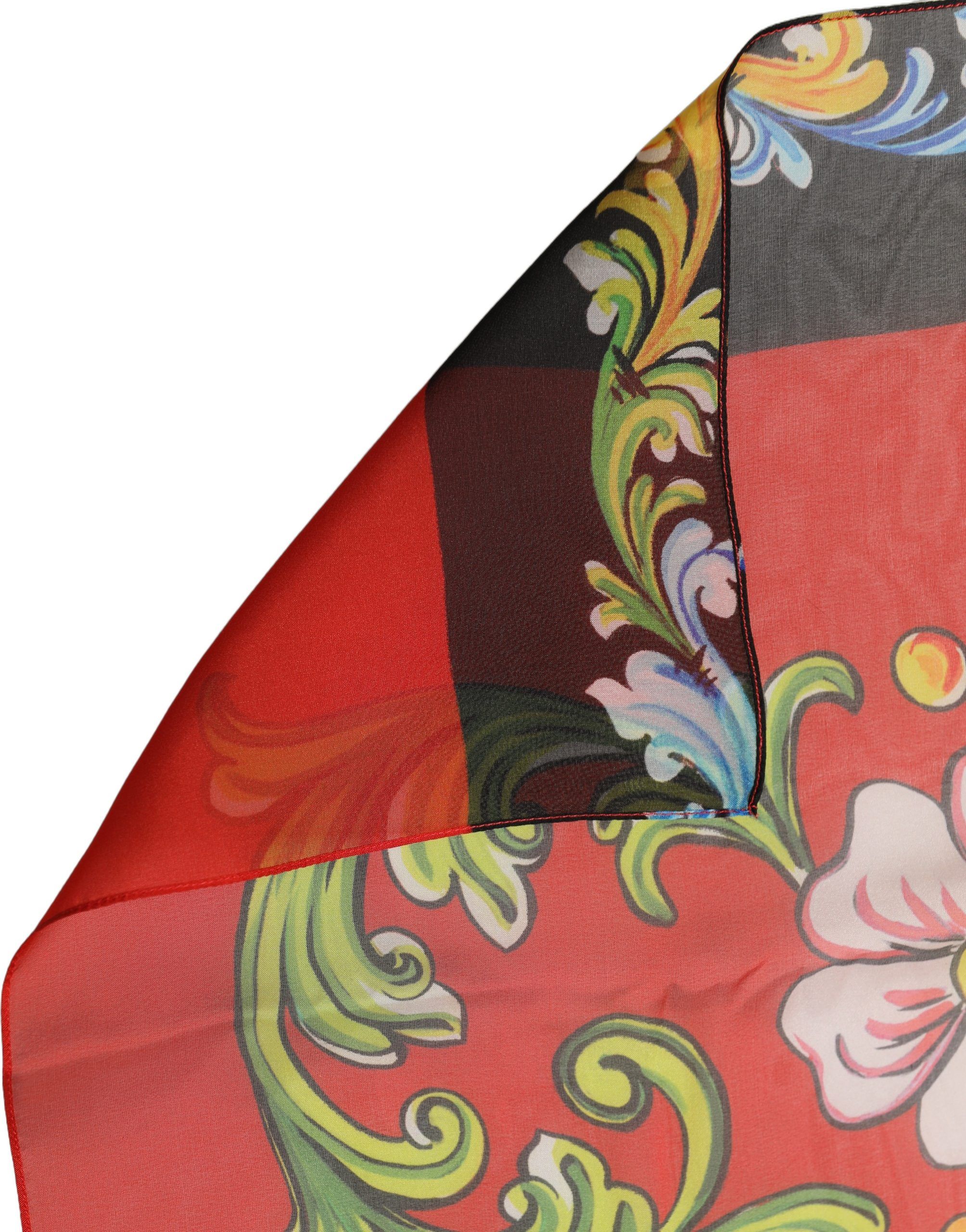 Floral Silk Shawl Stole Women's Scarf - Dolce & Gabbana - Modalova