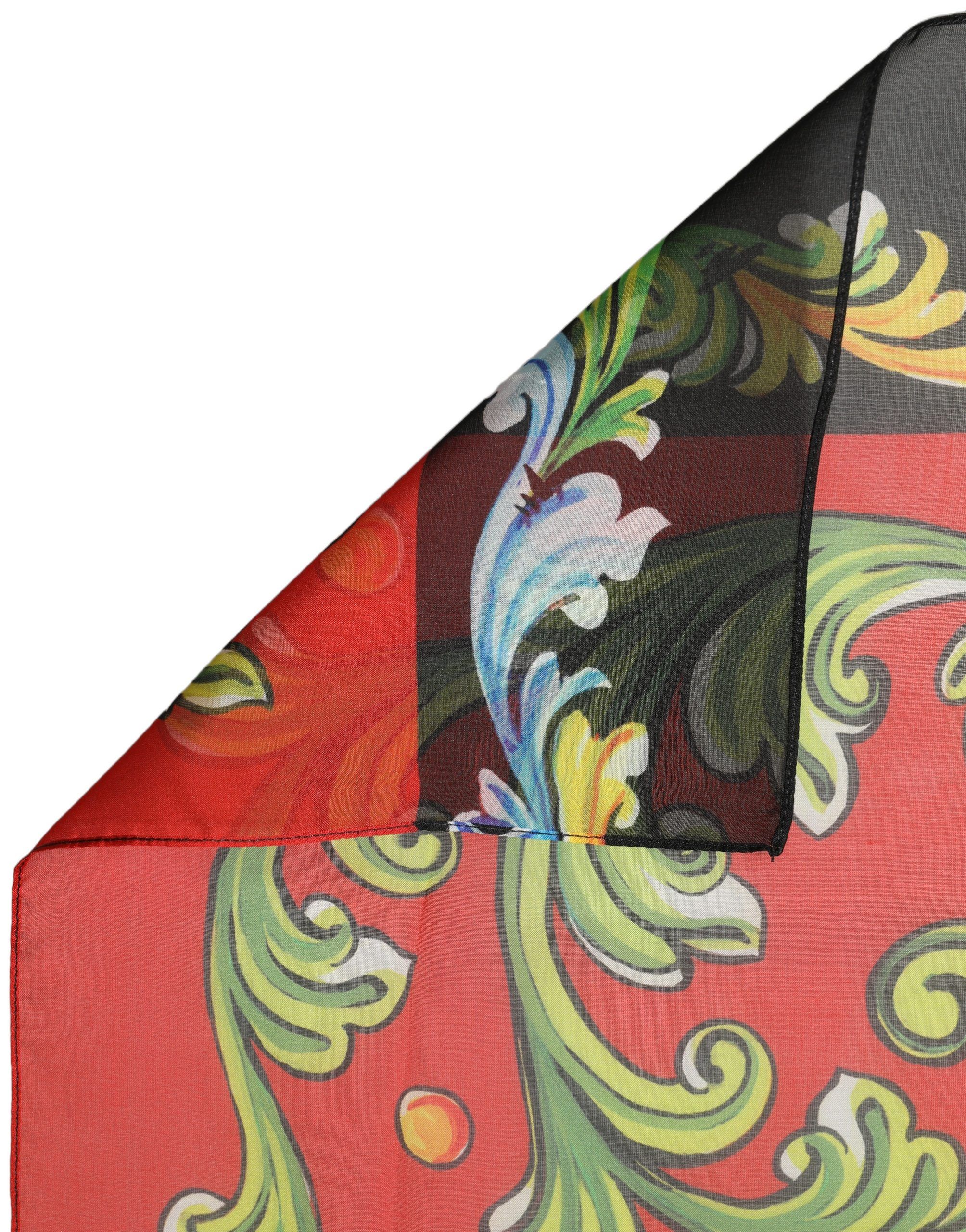 Silk Printed Square Foulard Women's Scarf - Dolce & Gabbana - Modalova