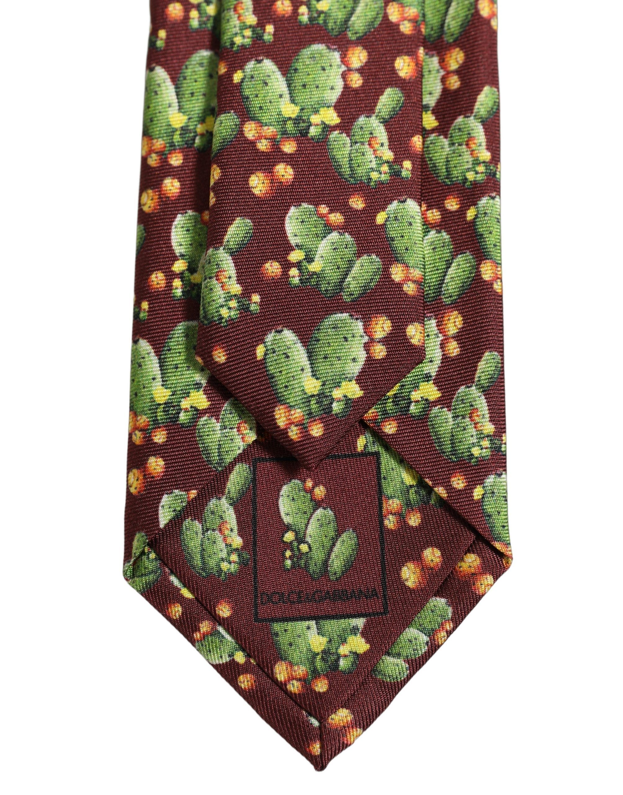 Silk Cactus Floral Adjustable Men'sd Men NeckMen's Men's Tie - Dolce & Gabbana - Modalova
