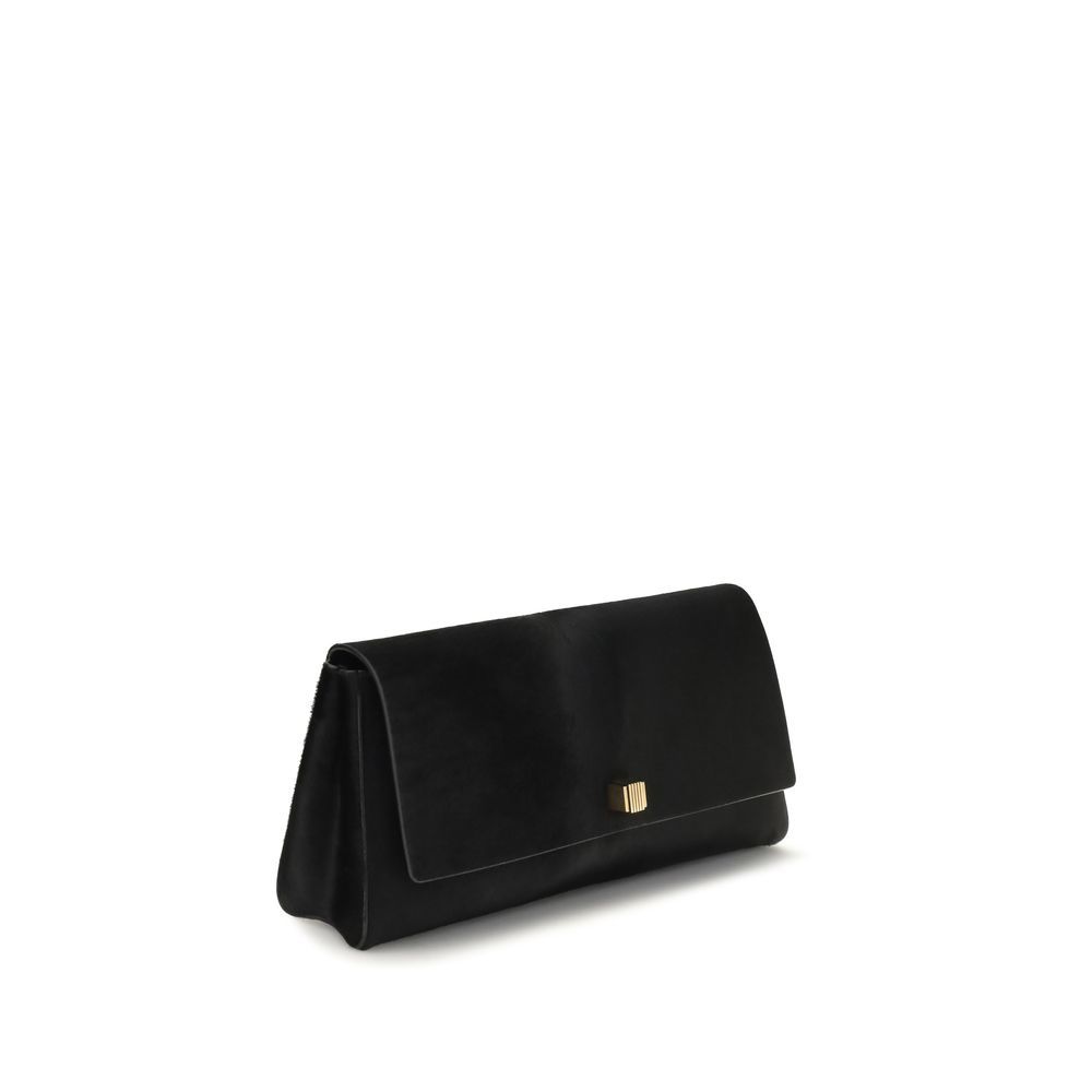 Calf Leather Bos Taurus Clutch Women's Bag - Khaite - Modalova