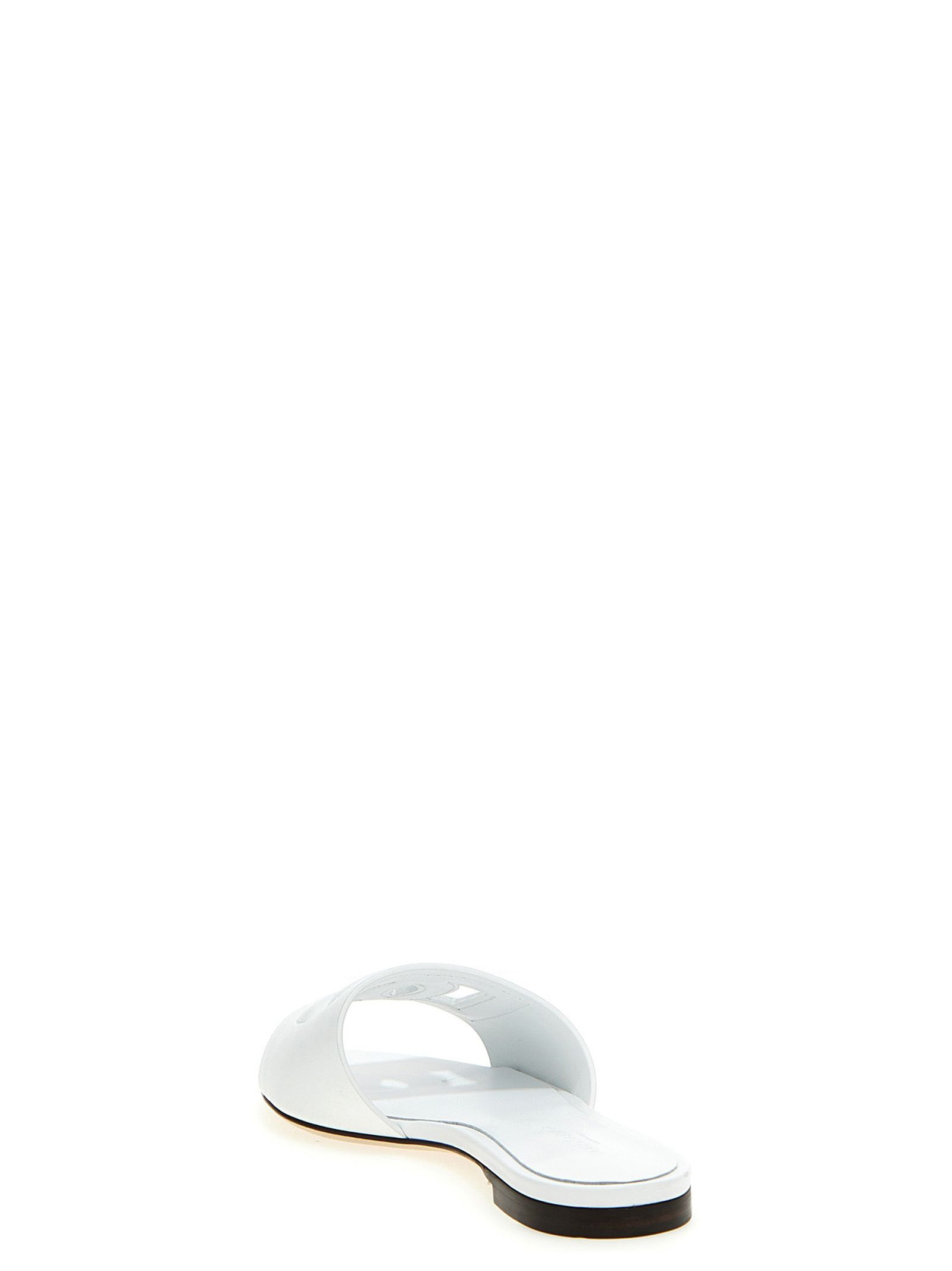 Calfskin Women's Slides - Dolce & Gabbana - Modalova