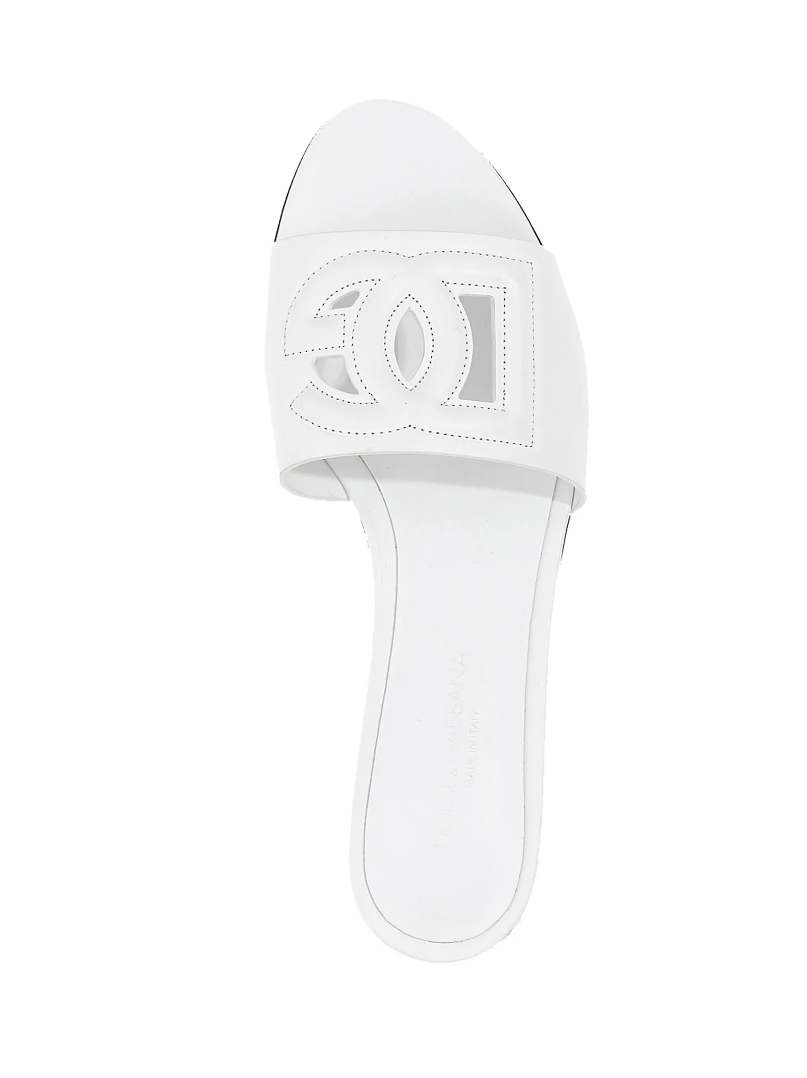 Calfskin Women's Slides - Dolce & Gabbana - Modalova