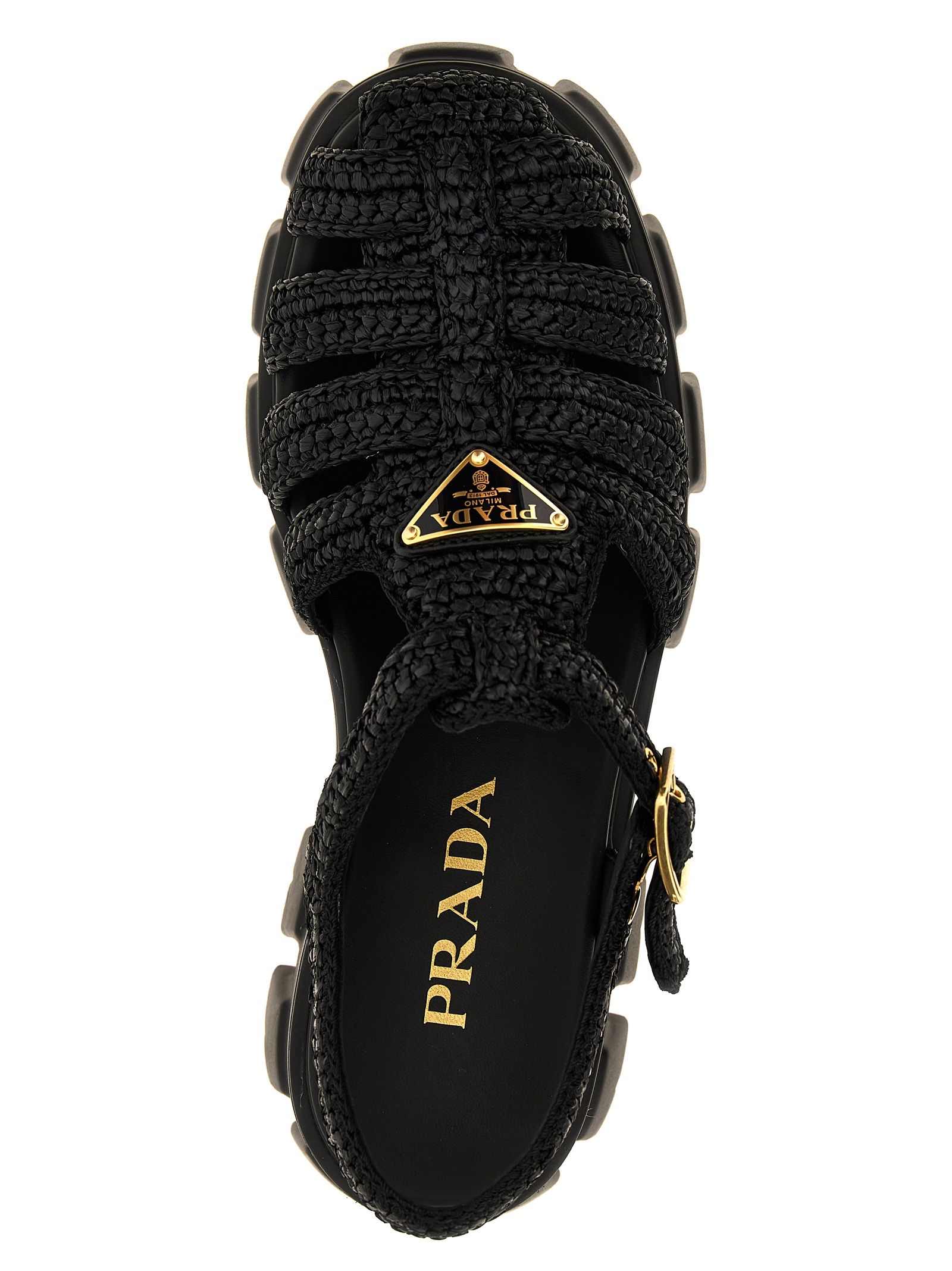Viscose Platform Women's Sandals - Prada - Modalova