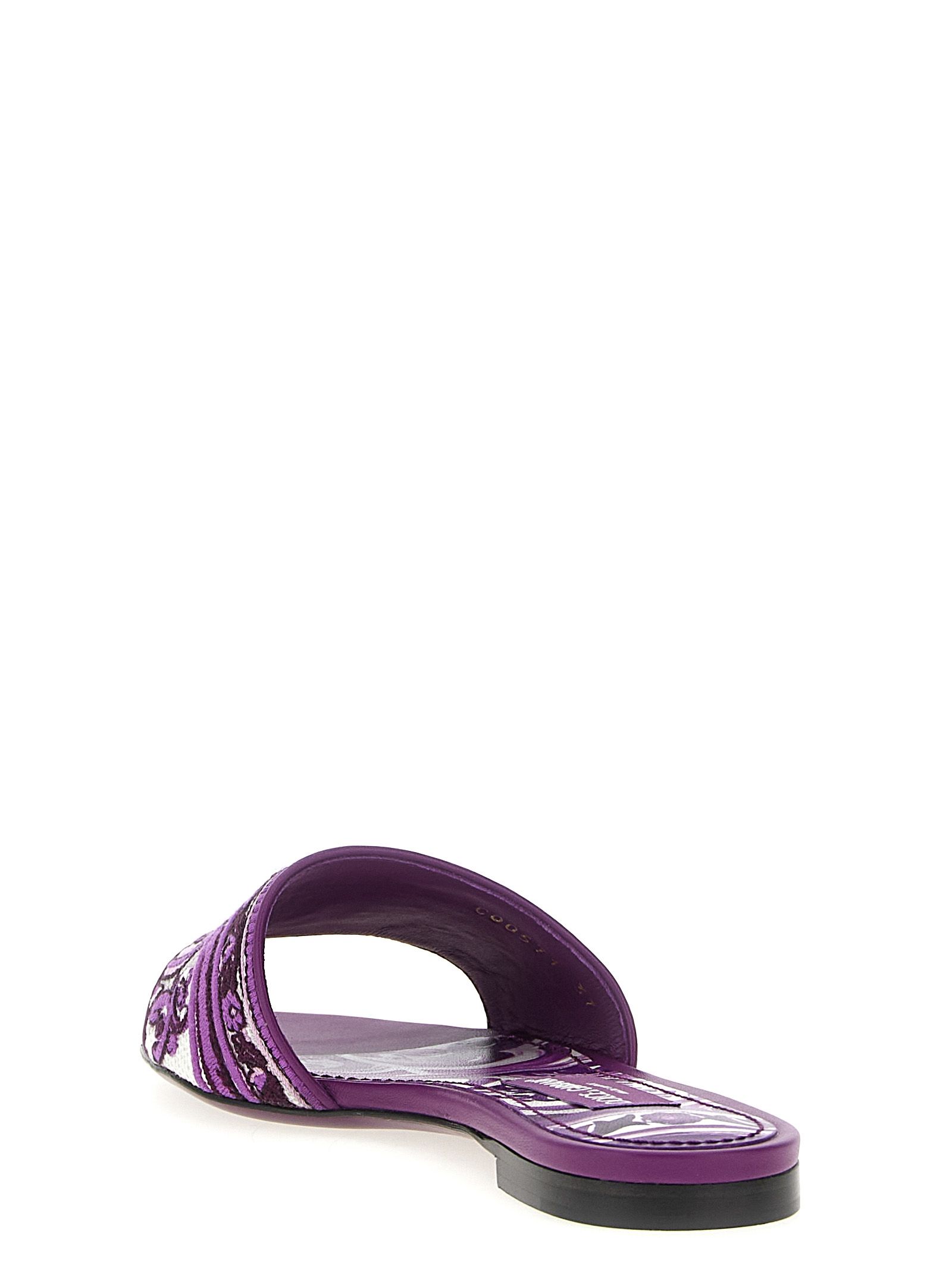 Cotton Women's Slides - Dolce & Gabbana - Modalova