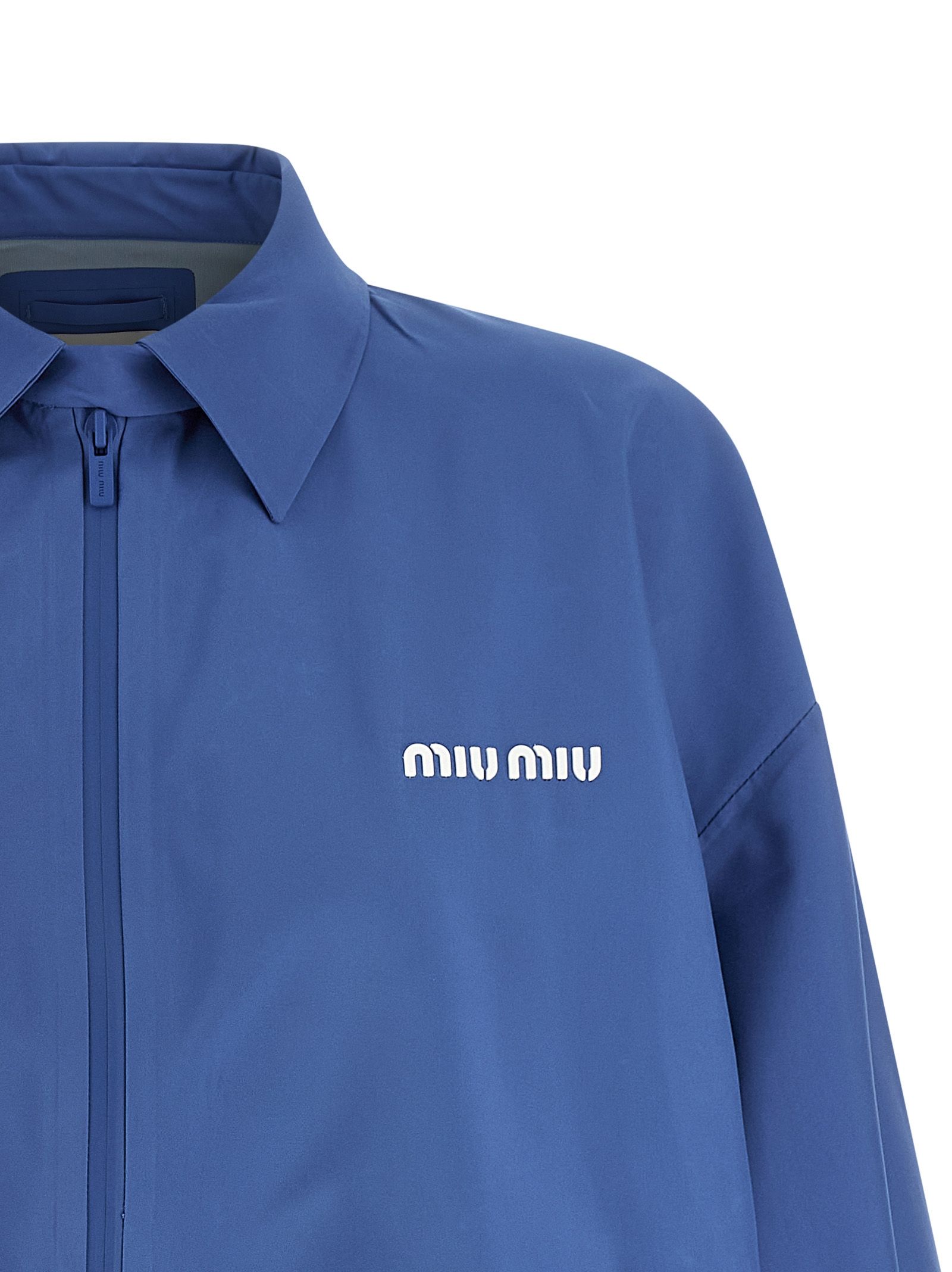Recycled Polyester Shell Women's Jacket - Miu Miu - Modalova