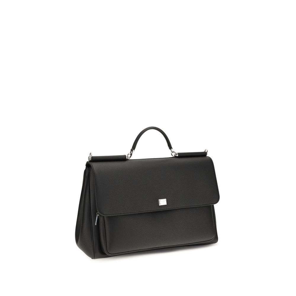 Calf Leather Bos Taurus Men's Handbag - Dolce & Gabbana - Modalova