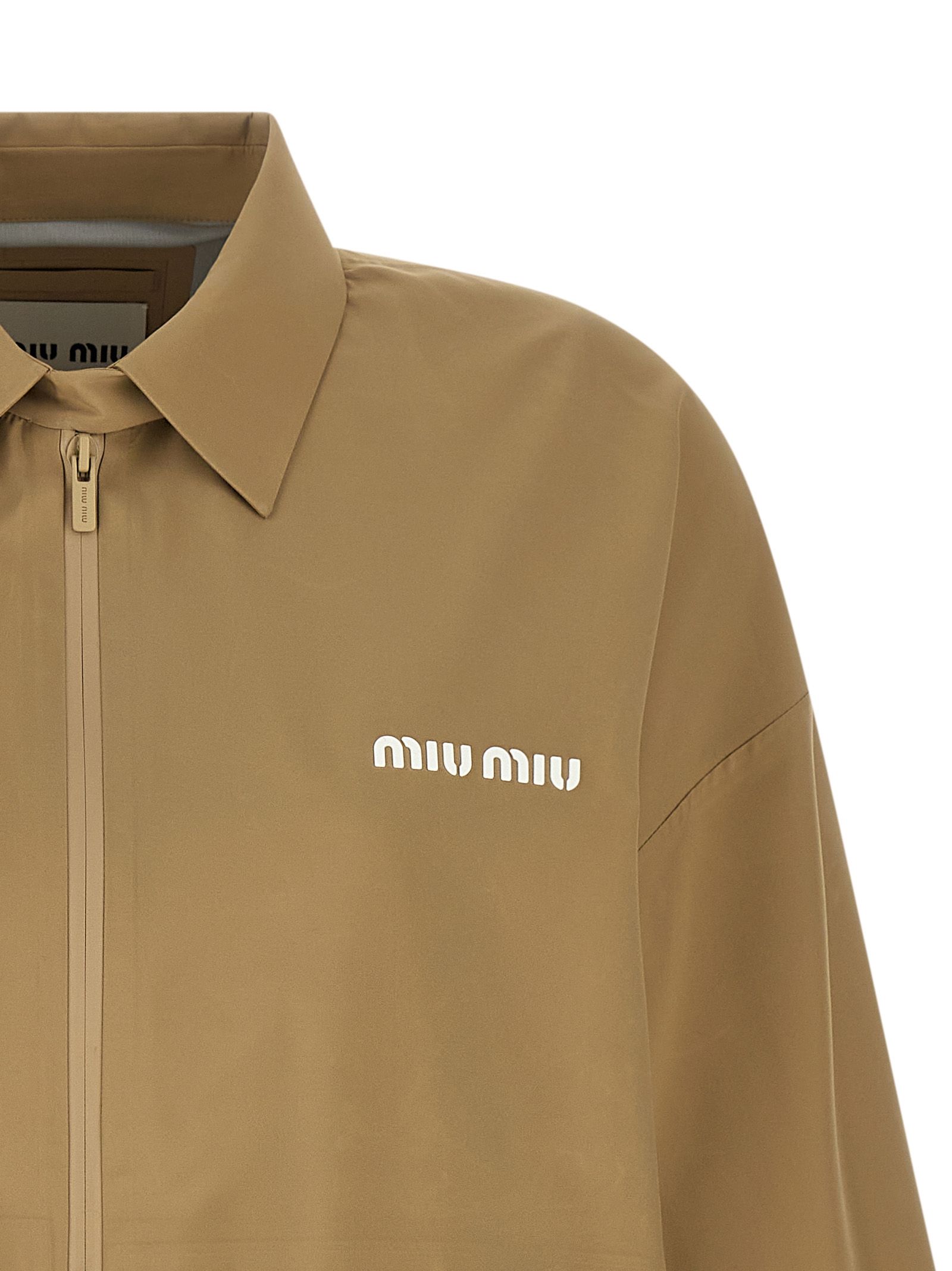 Recycled Polyester Shell Women's Jacket - Miu Miu - Modalova