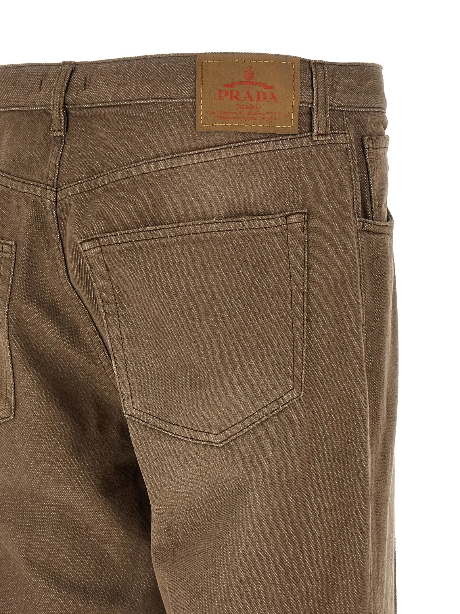 Cotton Casual Men's Pants - Prada - Modalova