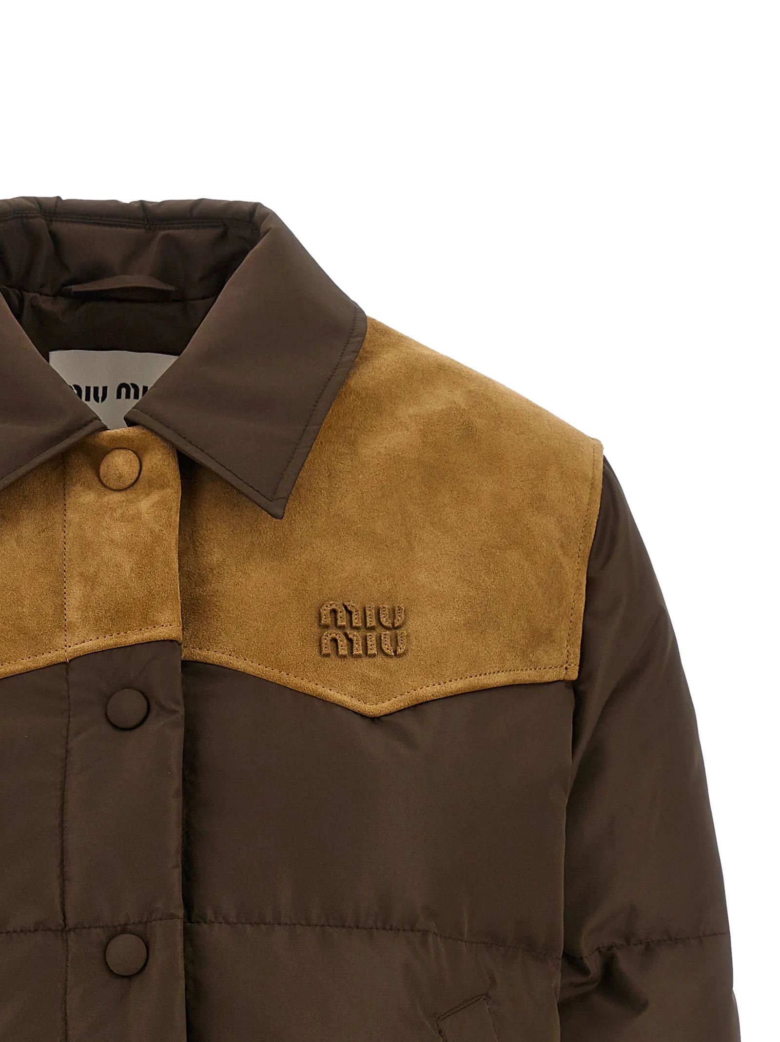 Recycled Polyester Full-Length Women's Jacket - Miu Miu - Modalova