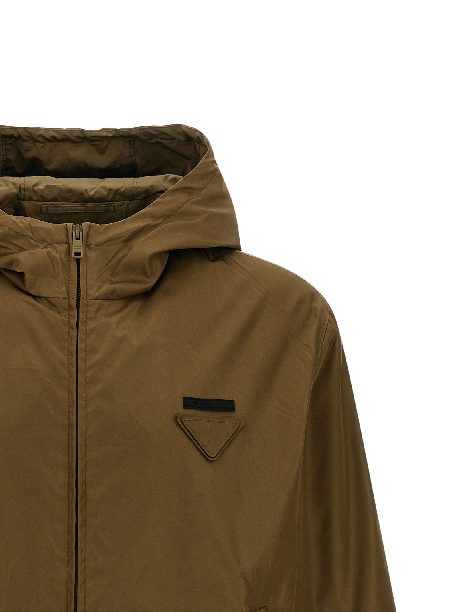 Polyamide Shell Men's Jacket - Prada - Modalova