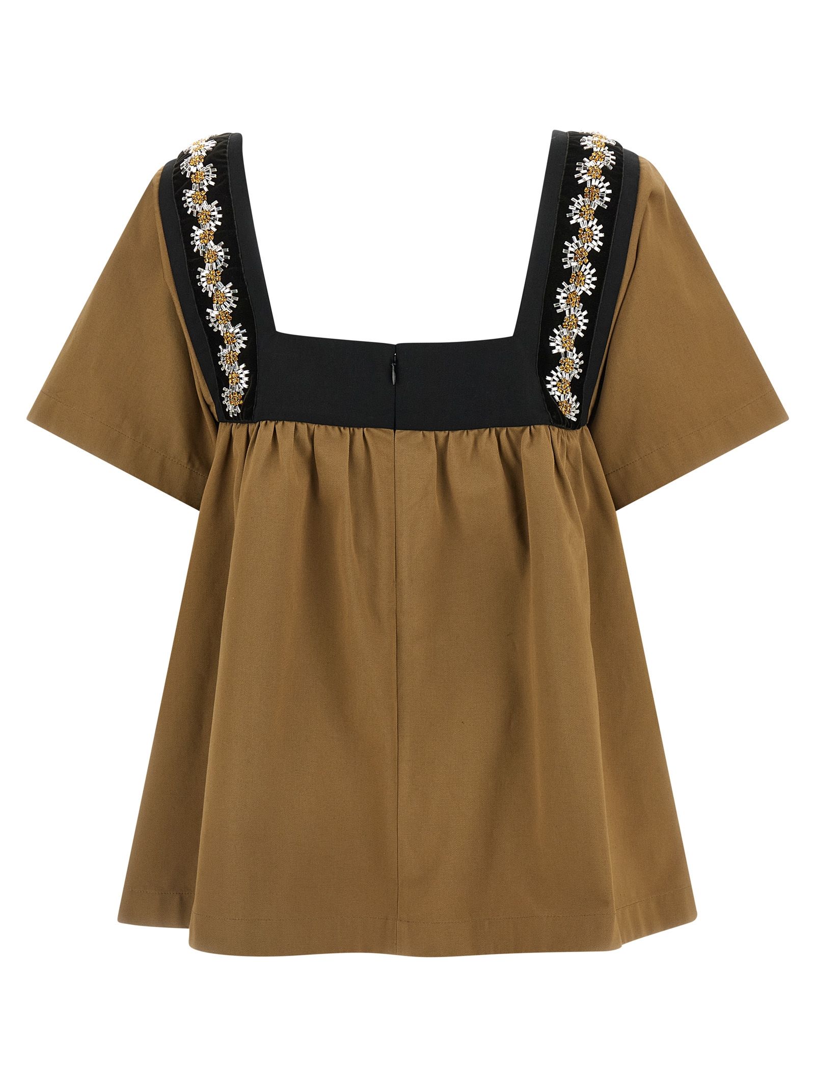 Prada Beige Cotton Women's Blouse - Prada - Modalova