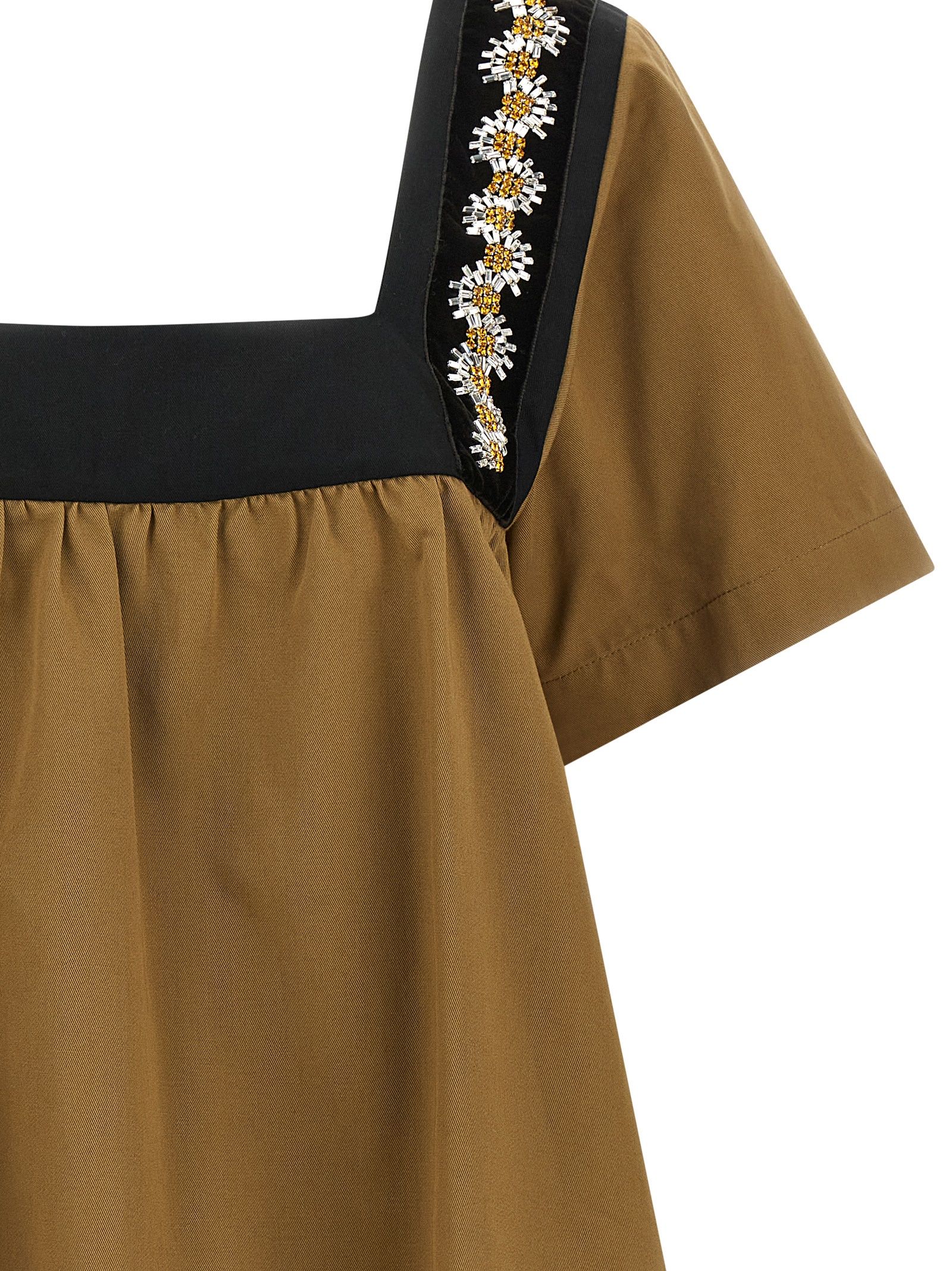 Prada Beige Cotton Women's Blouse - Prada - Modalova