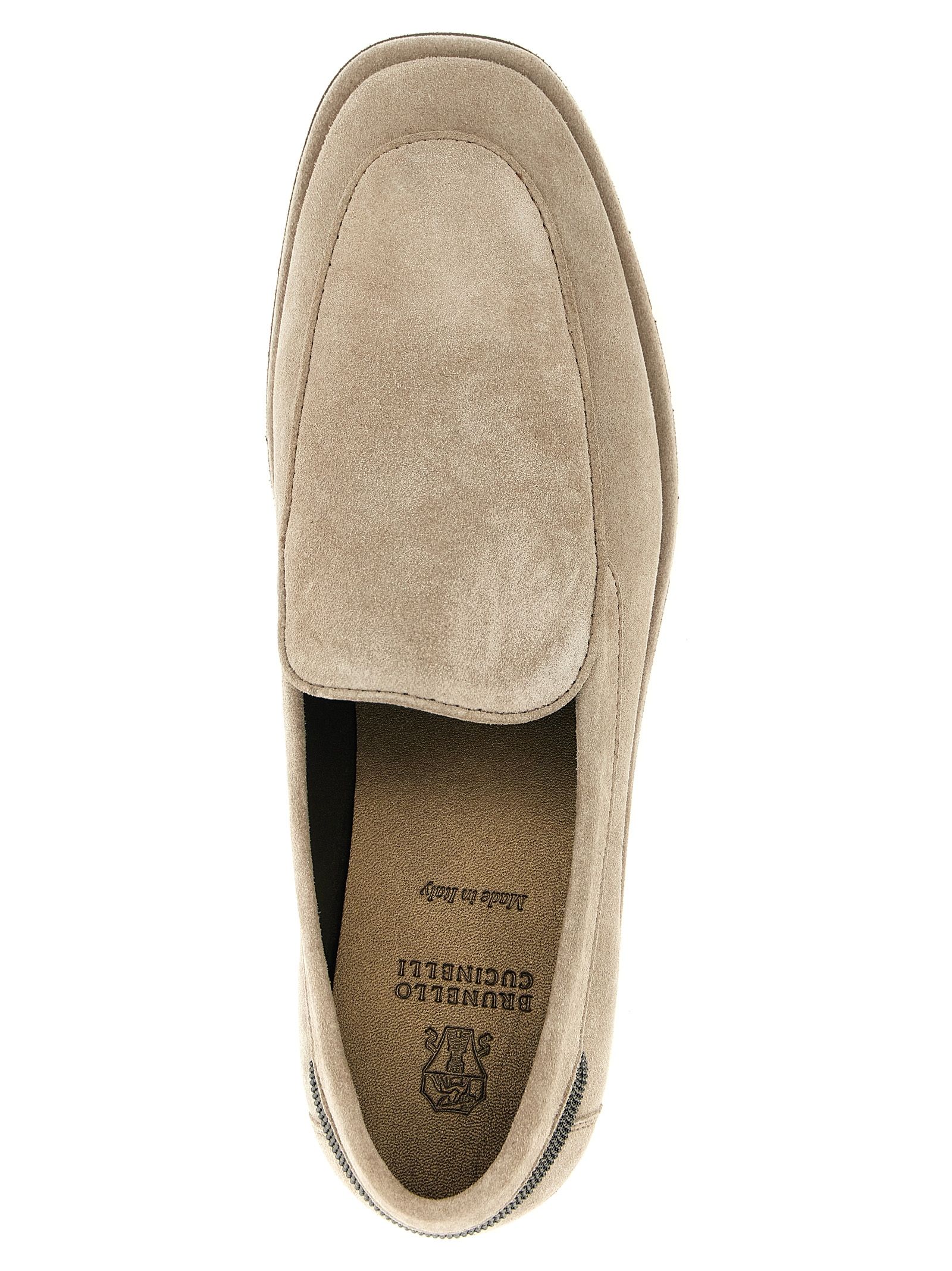 Calfskin Slip-On Women's Loafers - Brunello Cucinelli - Modalova