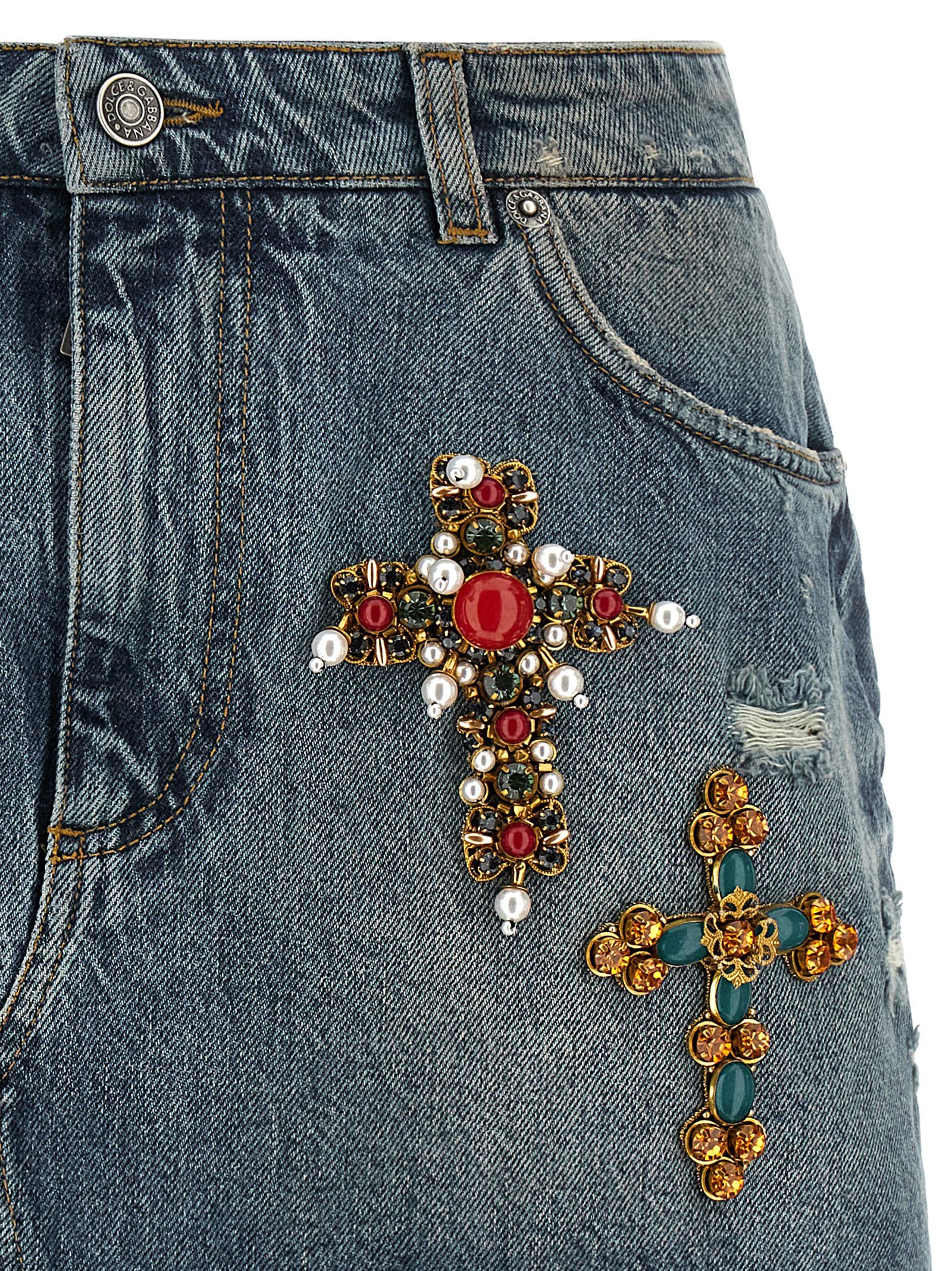 Cotton Long Women's Skirt - Dolce & Gabbana - Modalova