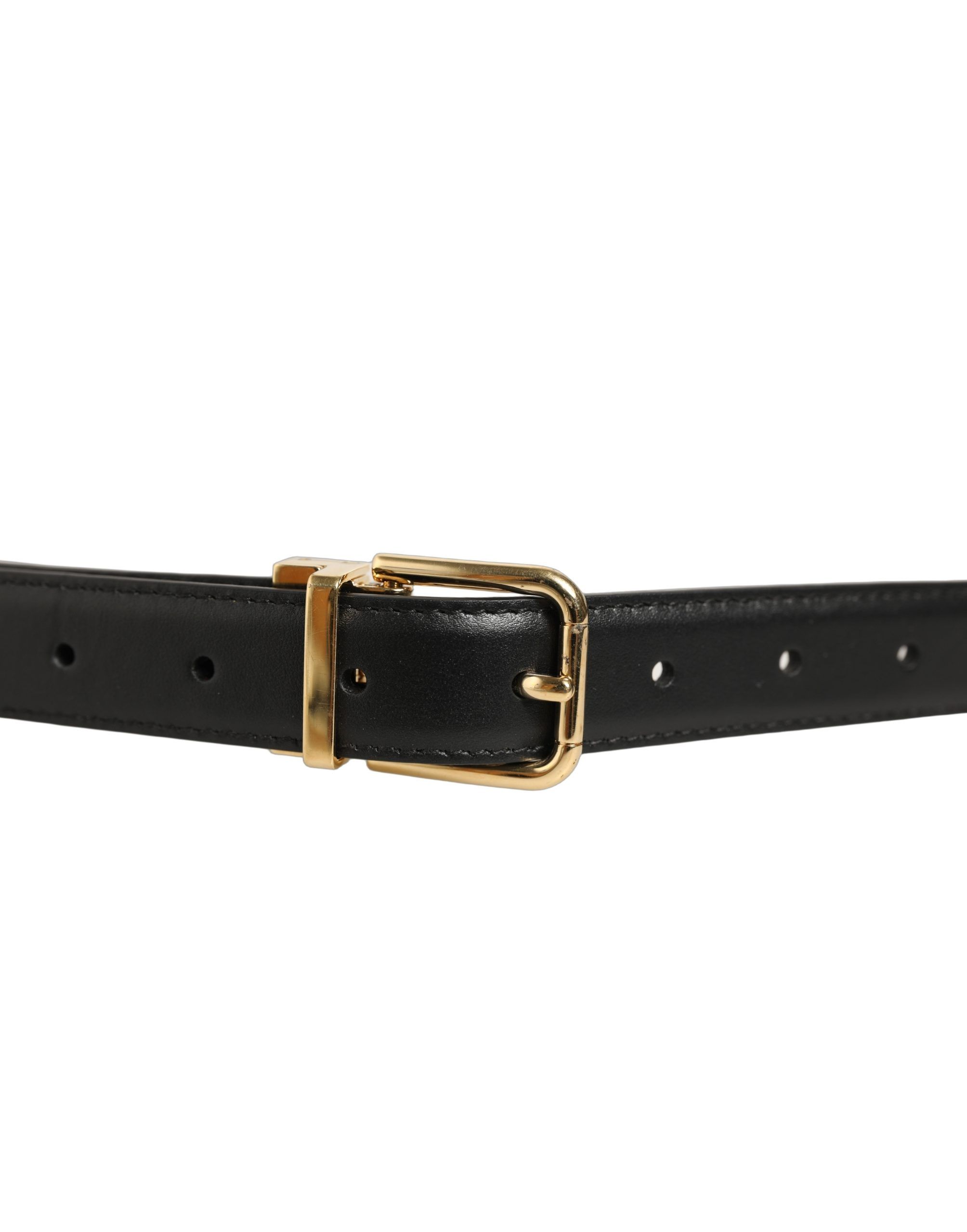 Leather Double Wrap Metal Buckle Women's Belt - Dolce & Gabbana - Modalova