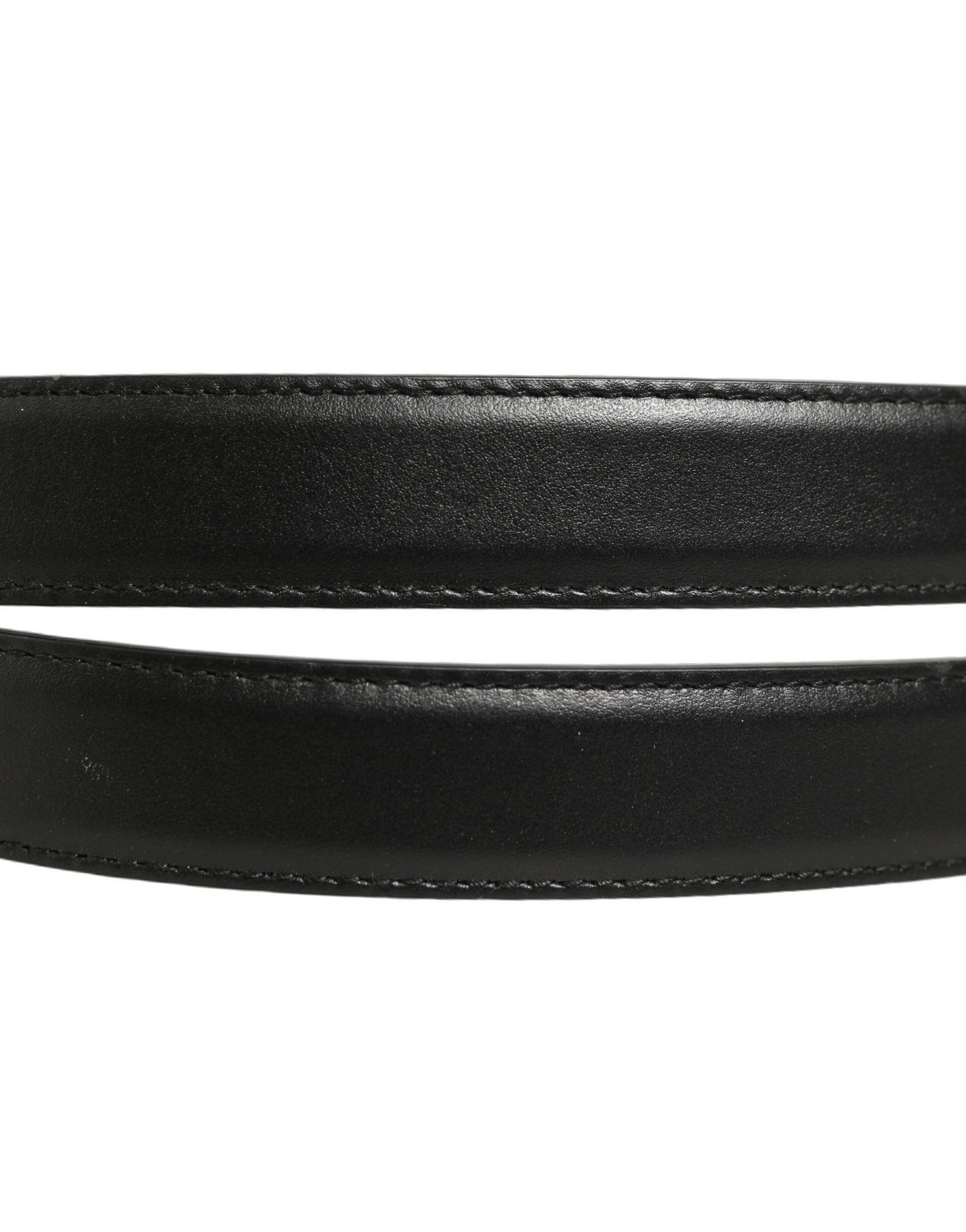 Leather Double Wrap Metal Buckle Women's Belt - Dolce & Gabbana - Modalova