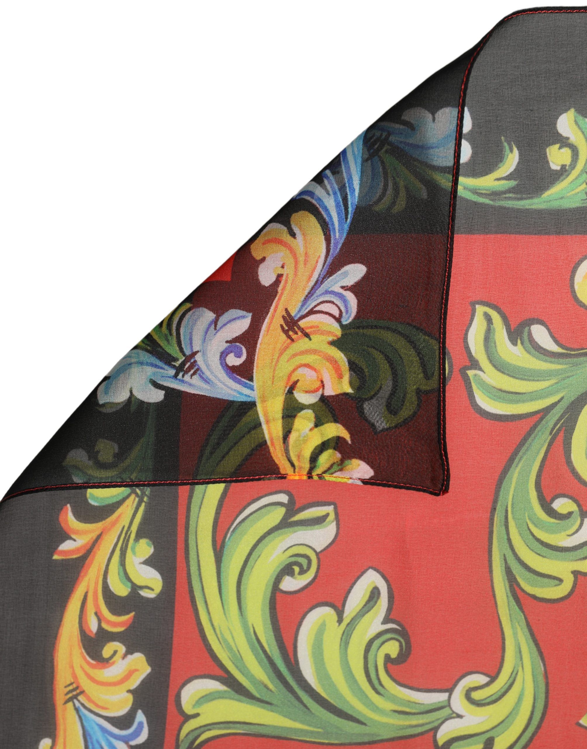 Silk Printed Square Foulard Women's Scarf - Dolce & Gabbana - Modalova