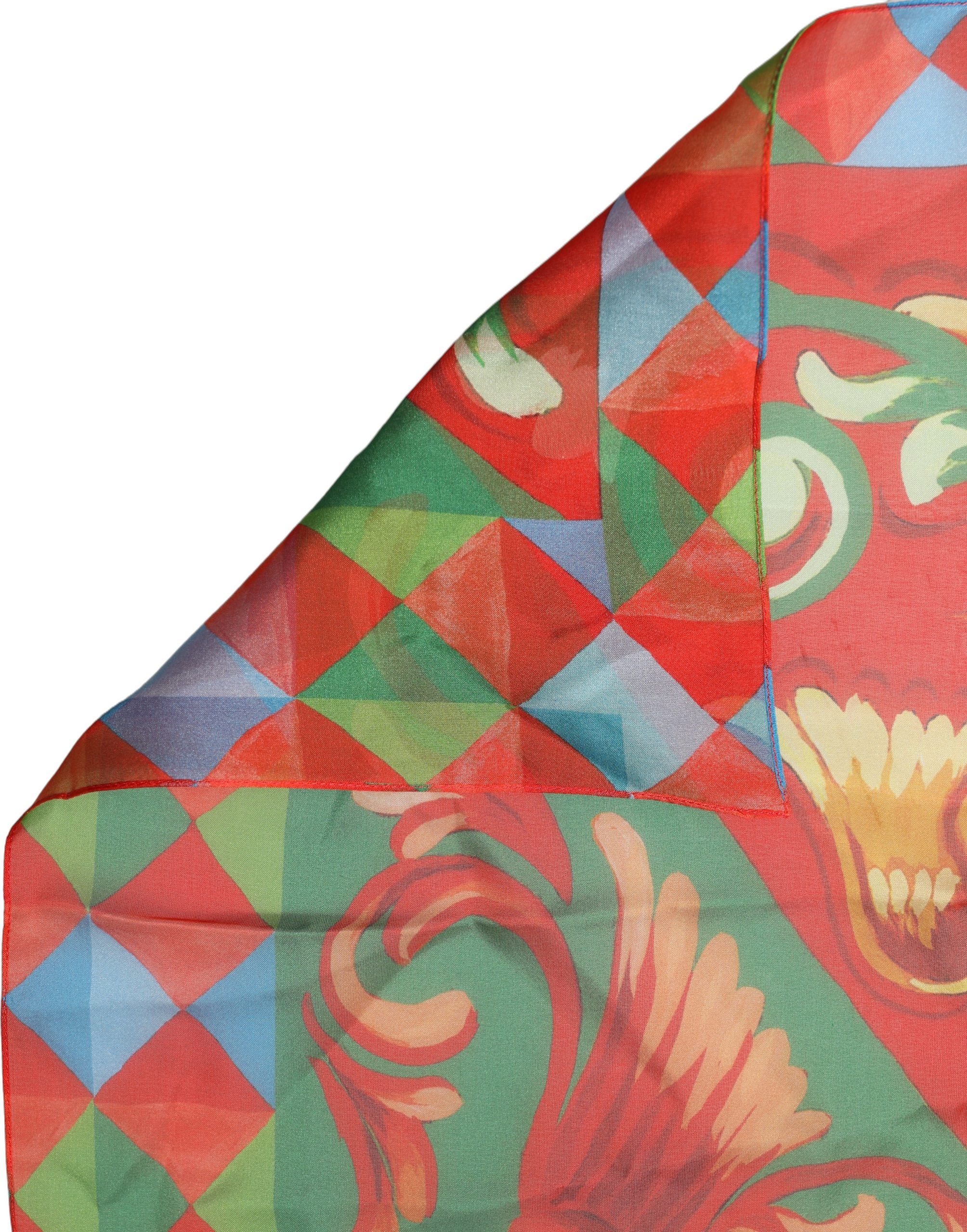 Silk Printed Square Foulard Women's Scarf - Dolce & Gabbana - Modalova