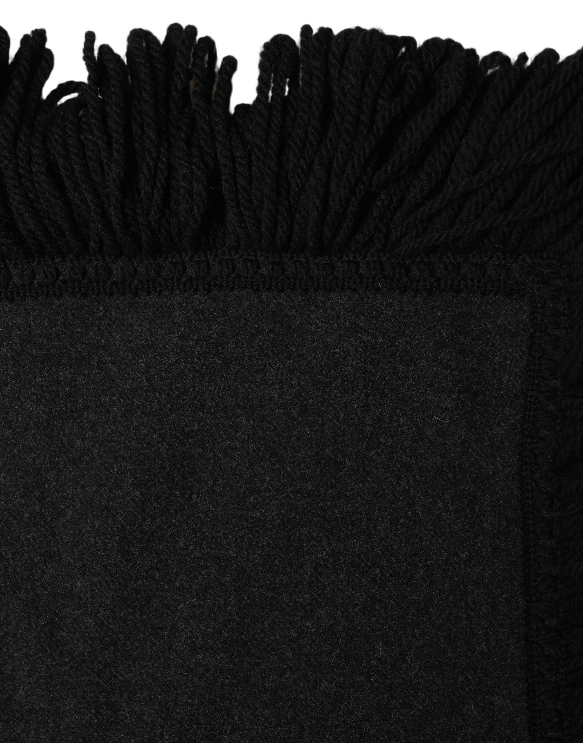 Wool Knitted Fringed Warmer Shawl Women's Scarf - Dolce & Gabbana - Modalova