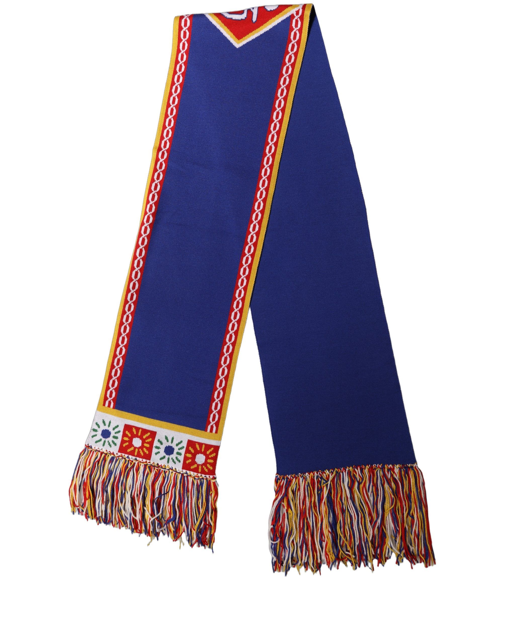 Black D&G Queen Cashmere Knitted Shawl Women's Scarf - Dolce & Gabbana - Modalova
