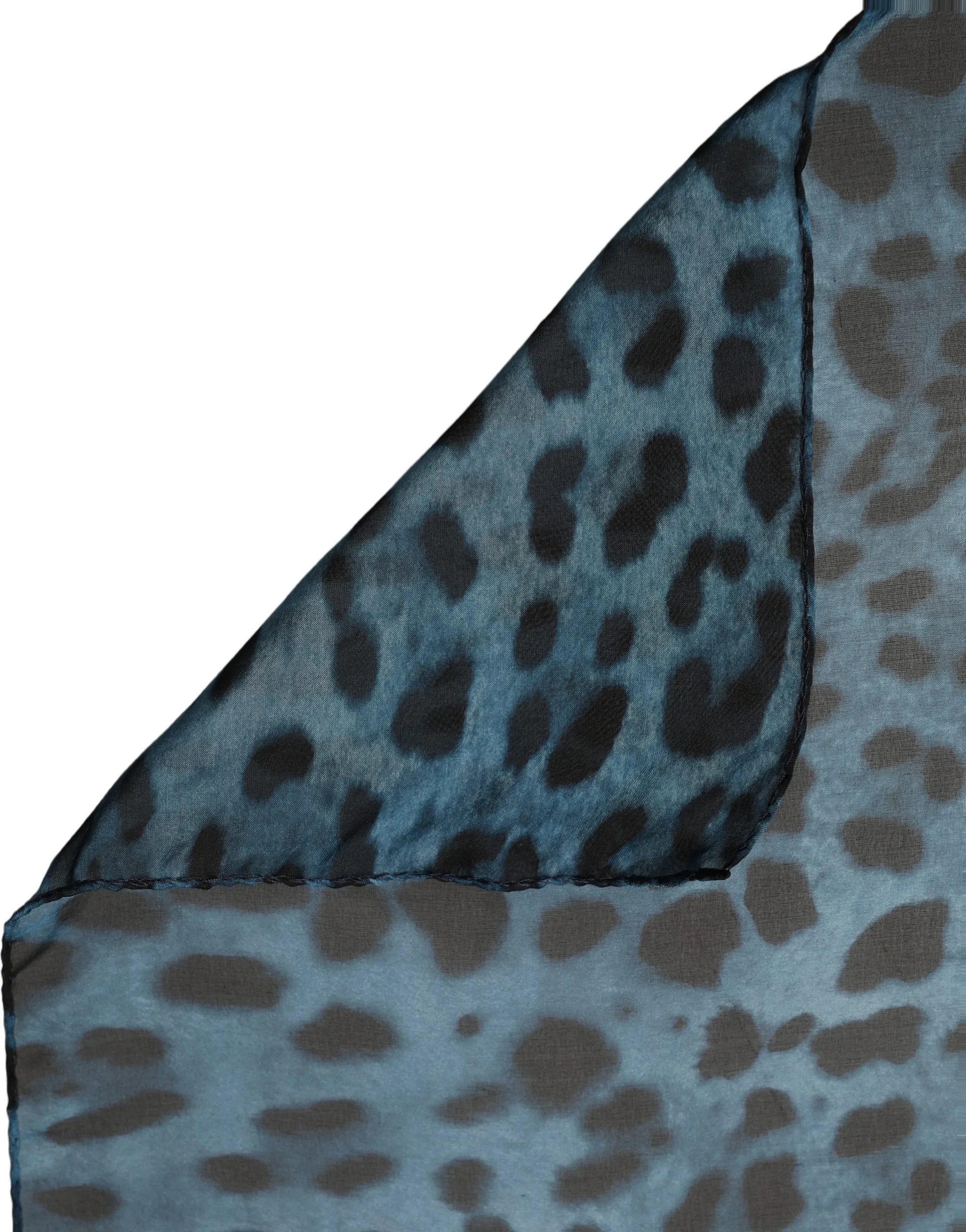 Leopard Print Silk Square Foulard Women's Scarf - Dolce & Gabbana - Modalova