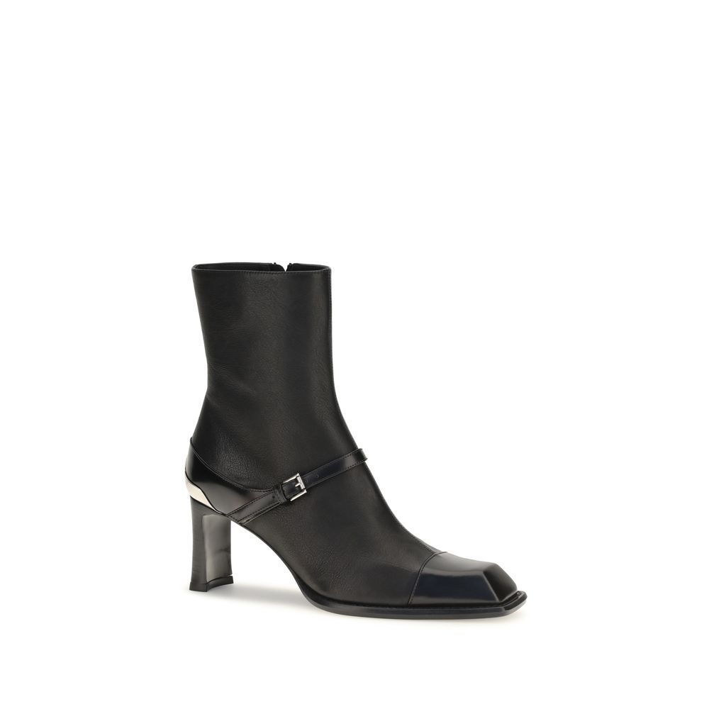 Lamb Leather Ankle Women's Boots - Alexander McQueen - Modalova