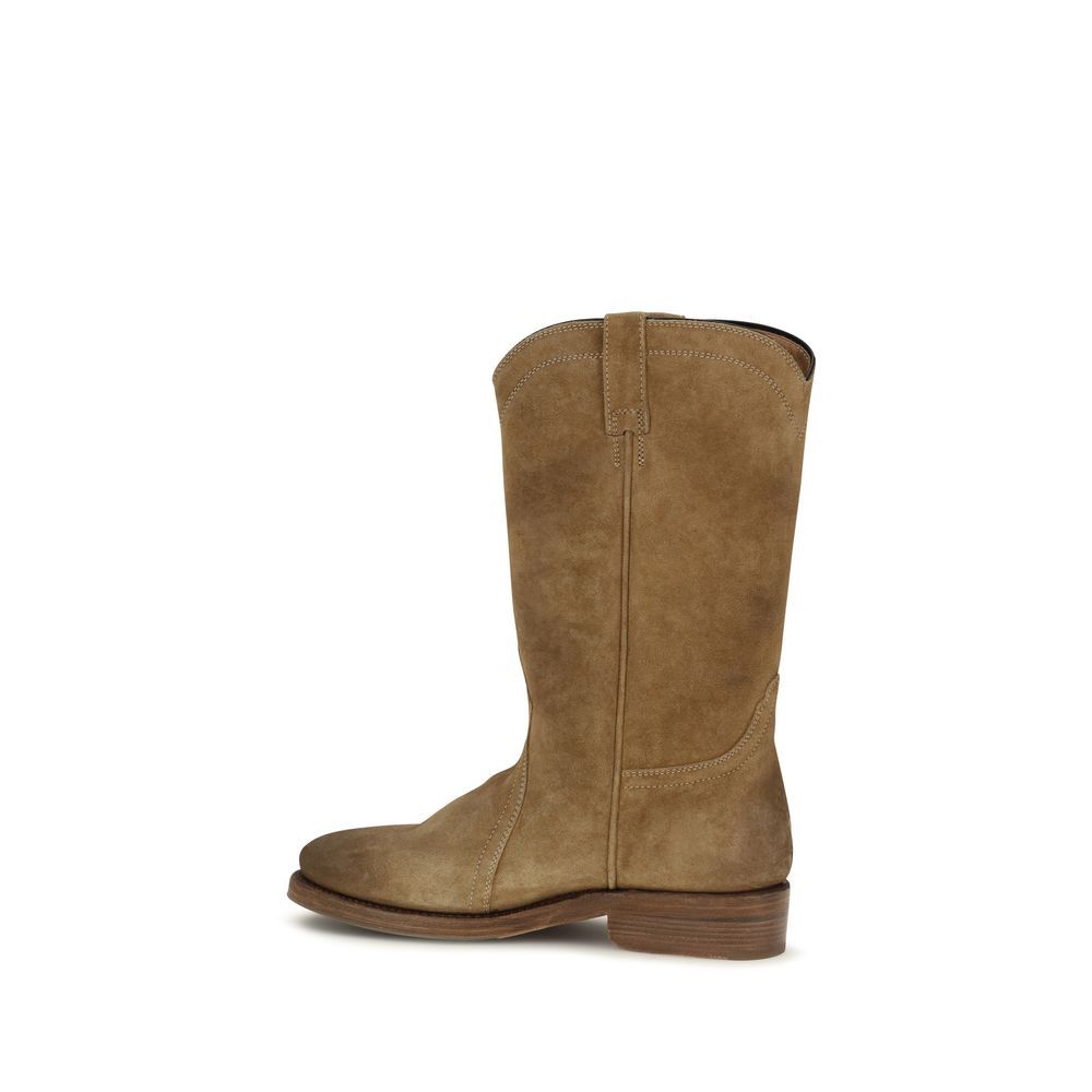 Suede Leather Ankle Women's Boots - Jil Sander - Modalova