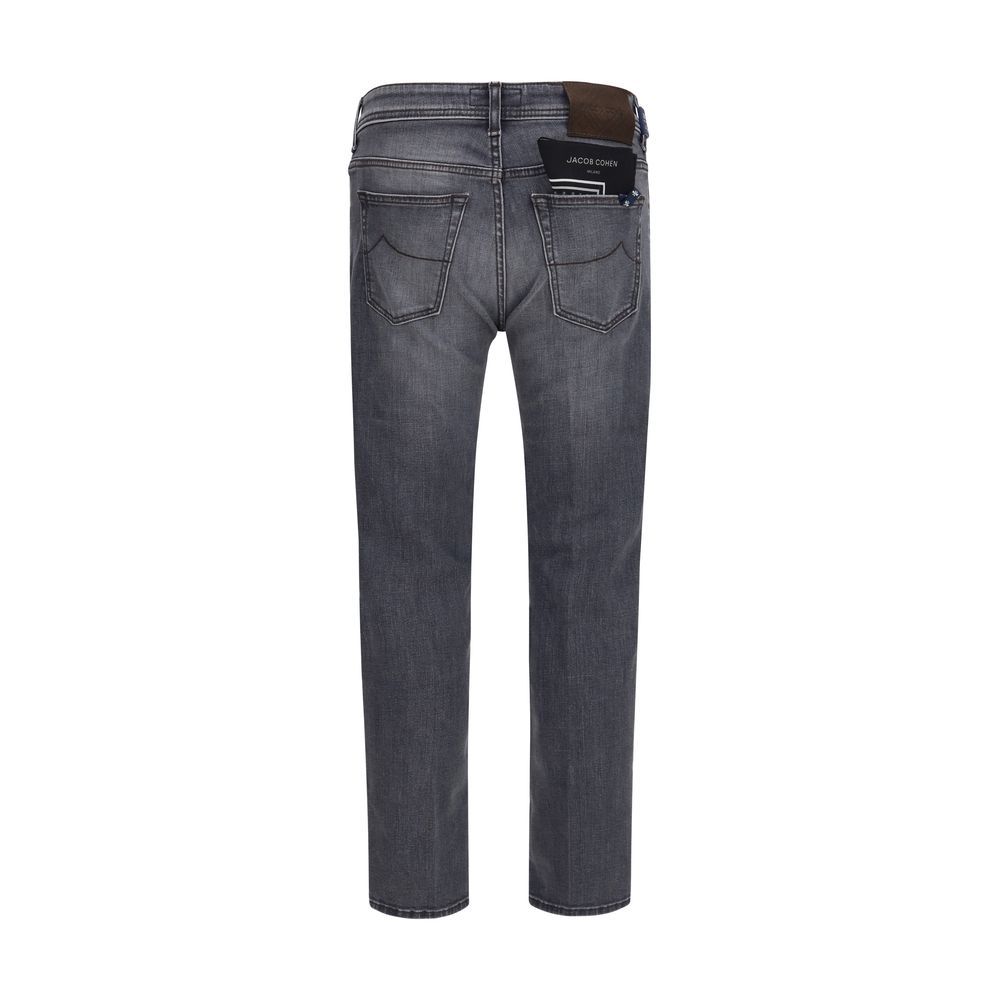 Cotton Straight-Leg Men's Jeans - Jacob Cohen - Modalova