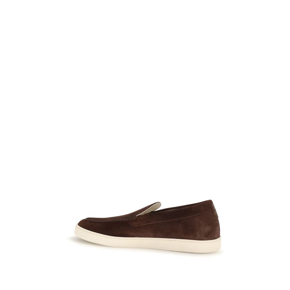 Calf Leather Bos Taurus Slip-On Men's Loafers - Brunello Cucinelli - Modalova