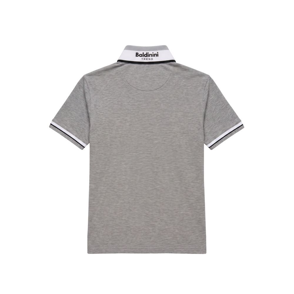 Grey Cotton Men Men's Polo - Baldinini Trend - Modalova