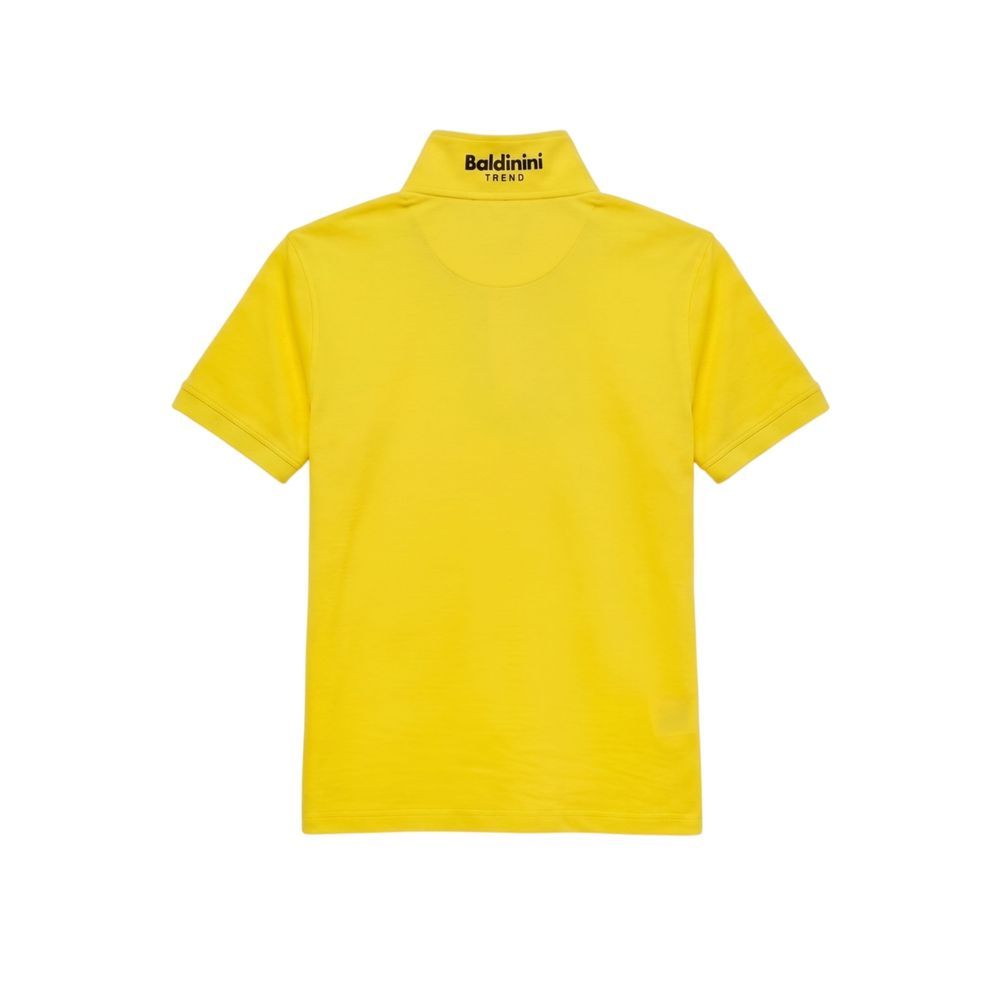 Yellow Cotton Men's Polo Men's Shirt - Baldinini Trend - Modalova