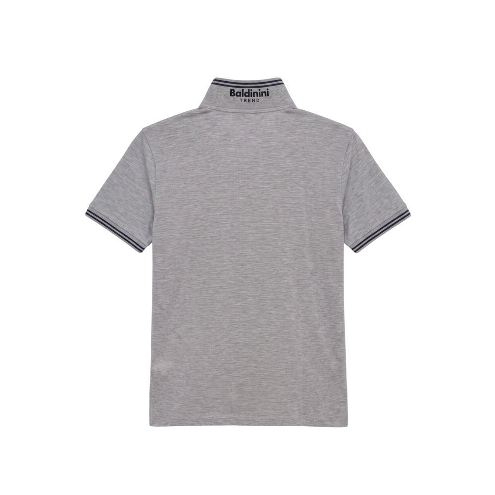 Grey Cotton Men's Men's Polo-Shirt - Baldinini Trend - Modalova