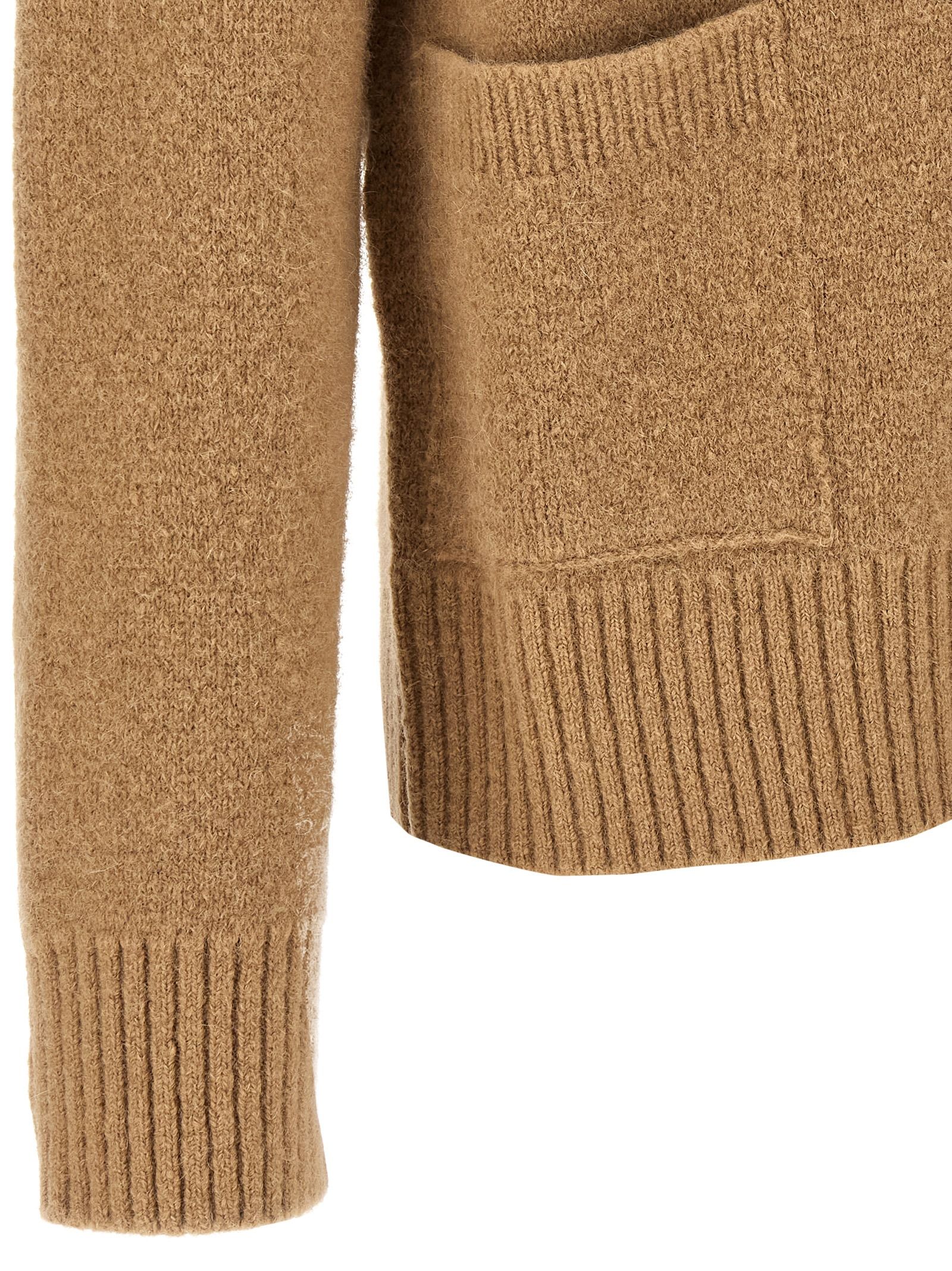 Alpaca Leather Women's Cardigan - Ami Paris - Modalova