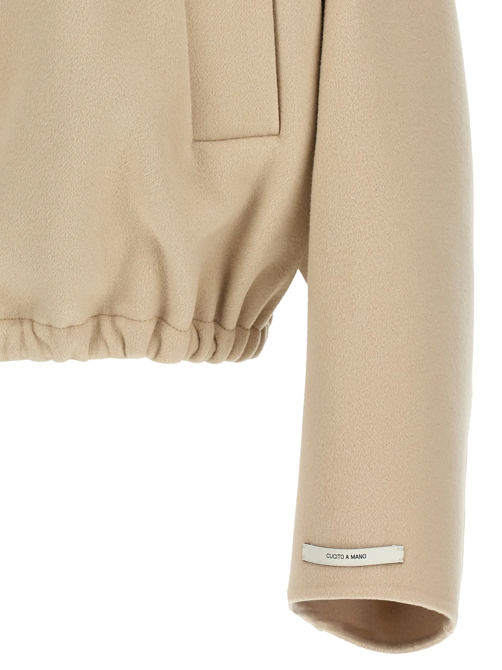 Sportmax Beige Wool Women's Bomber - Sportmax - Modalova