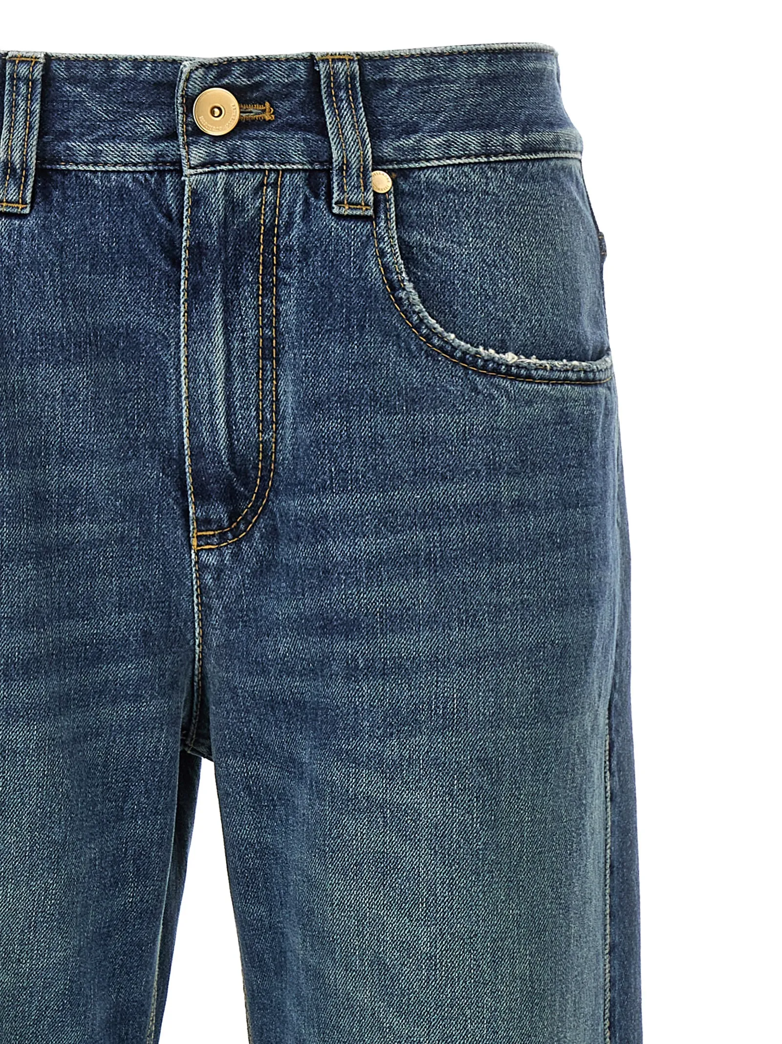 Cotton Relaxed Fit Women's Jeans - Brunello Cucinelli - Modalova