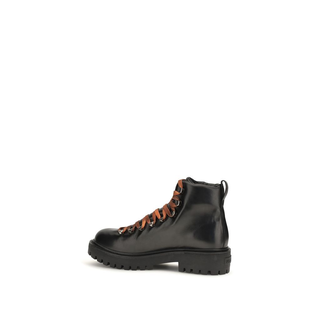 Calf Leather Bos Taurus Lace-Up Men's Boots - Prada - Modalova