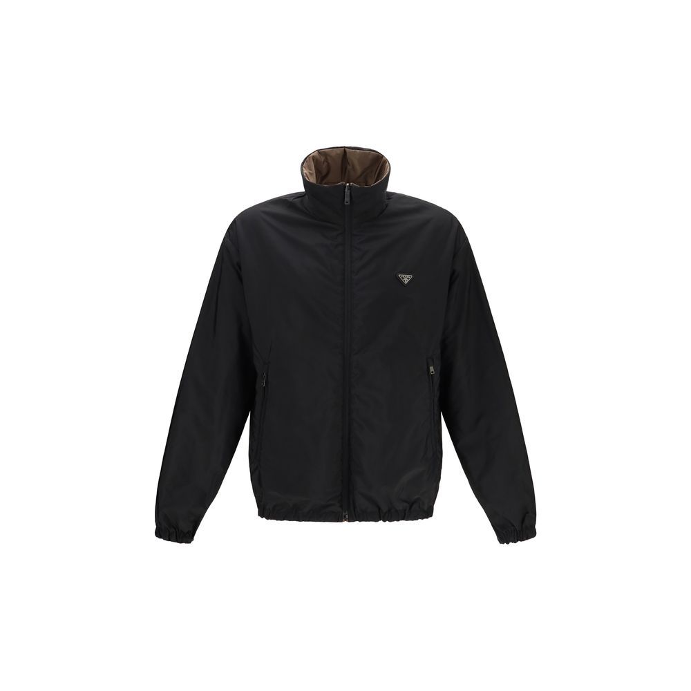 Recycled Polyamide Full-Length Men's Jacket - Prada - Modalova