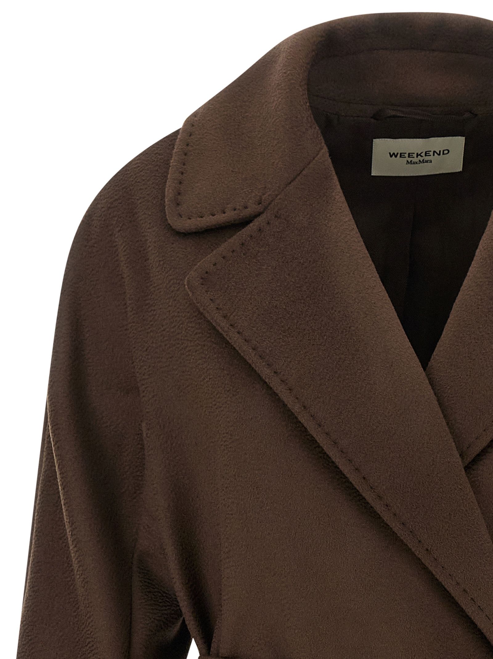 Max Mara Brown Wool Women's Coat - Max Mara - Modalova